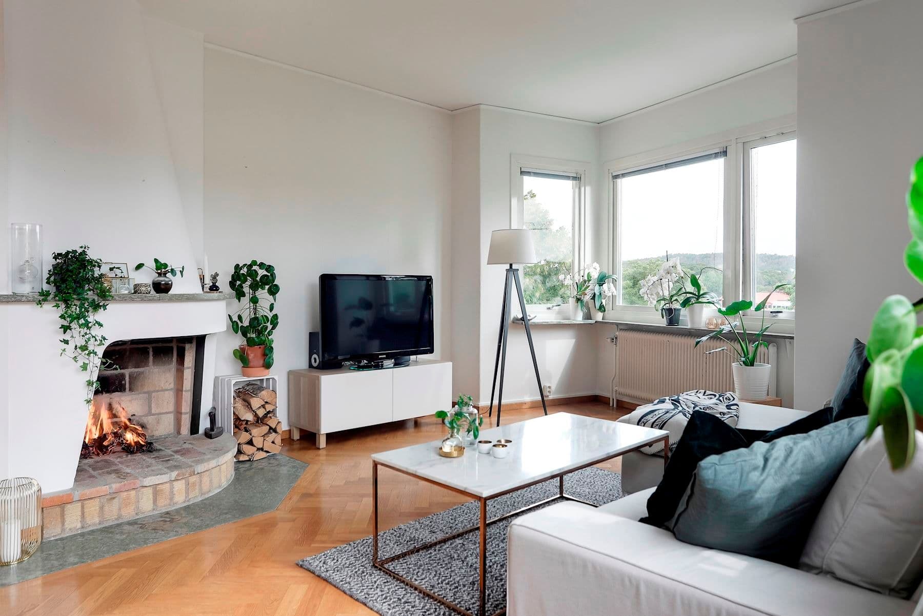 Välkomna till en 4:a högst upp i huset!