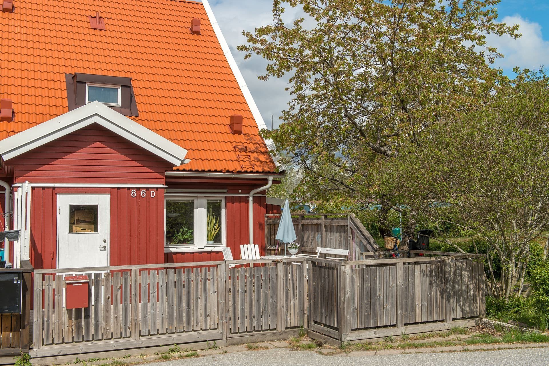 Uteplats på framsida