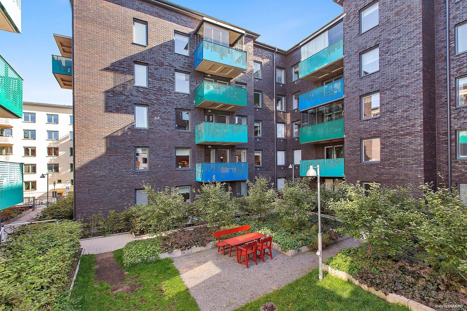 Del av föreningens innergård
