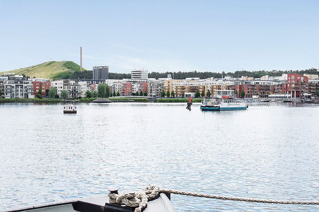 Marint område invid vattnet