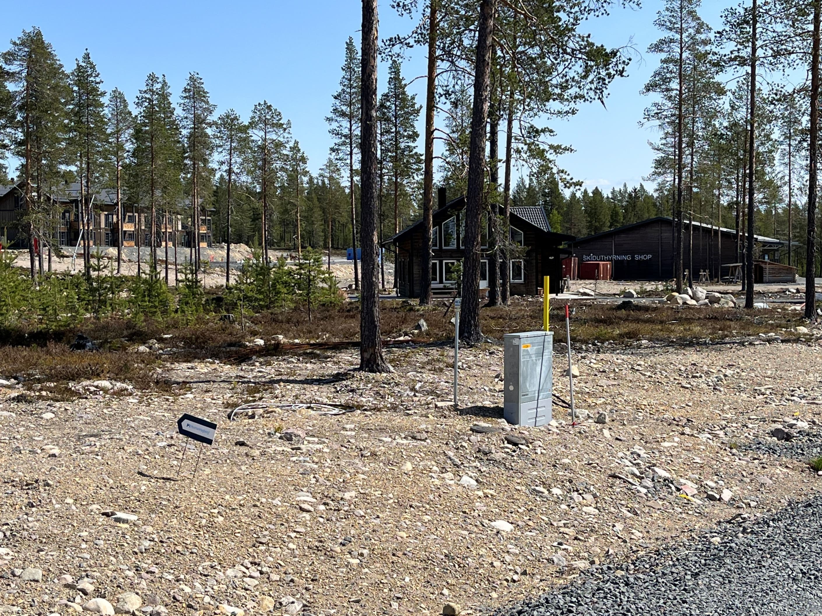 Plan mark på tomten