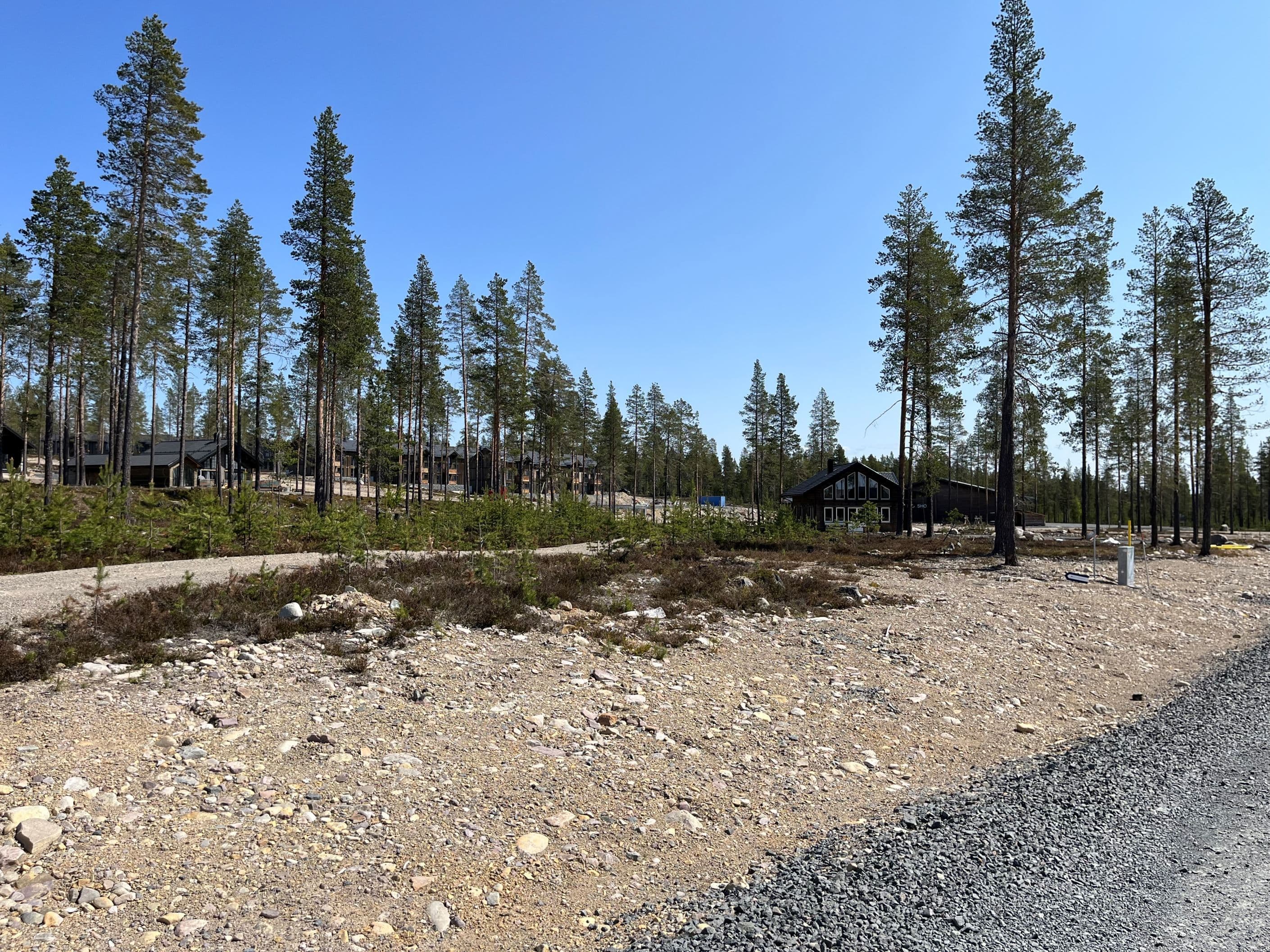 Tomten och omgivningen söderut