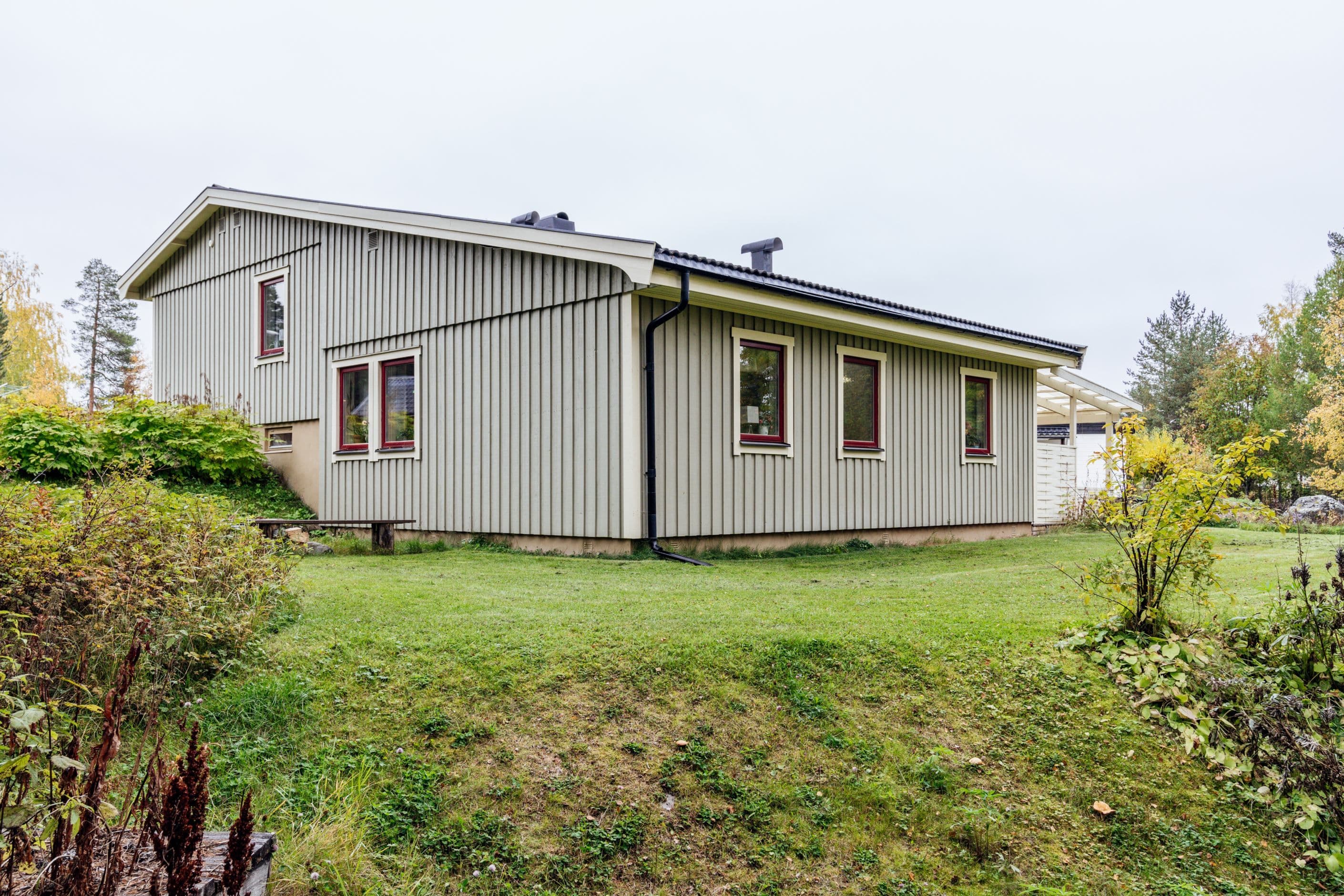 Baksidan av huset