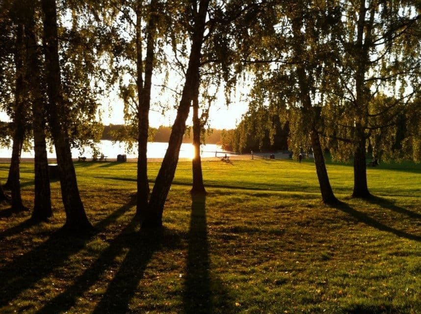 Maltesholmsbadet kväll