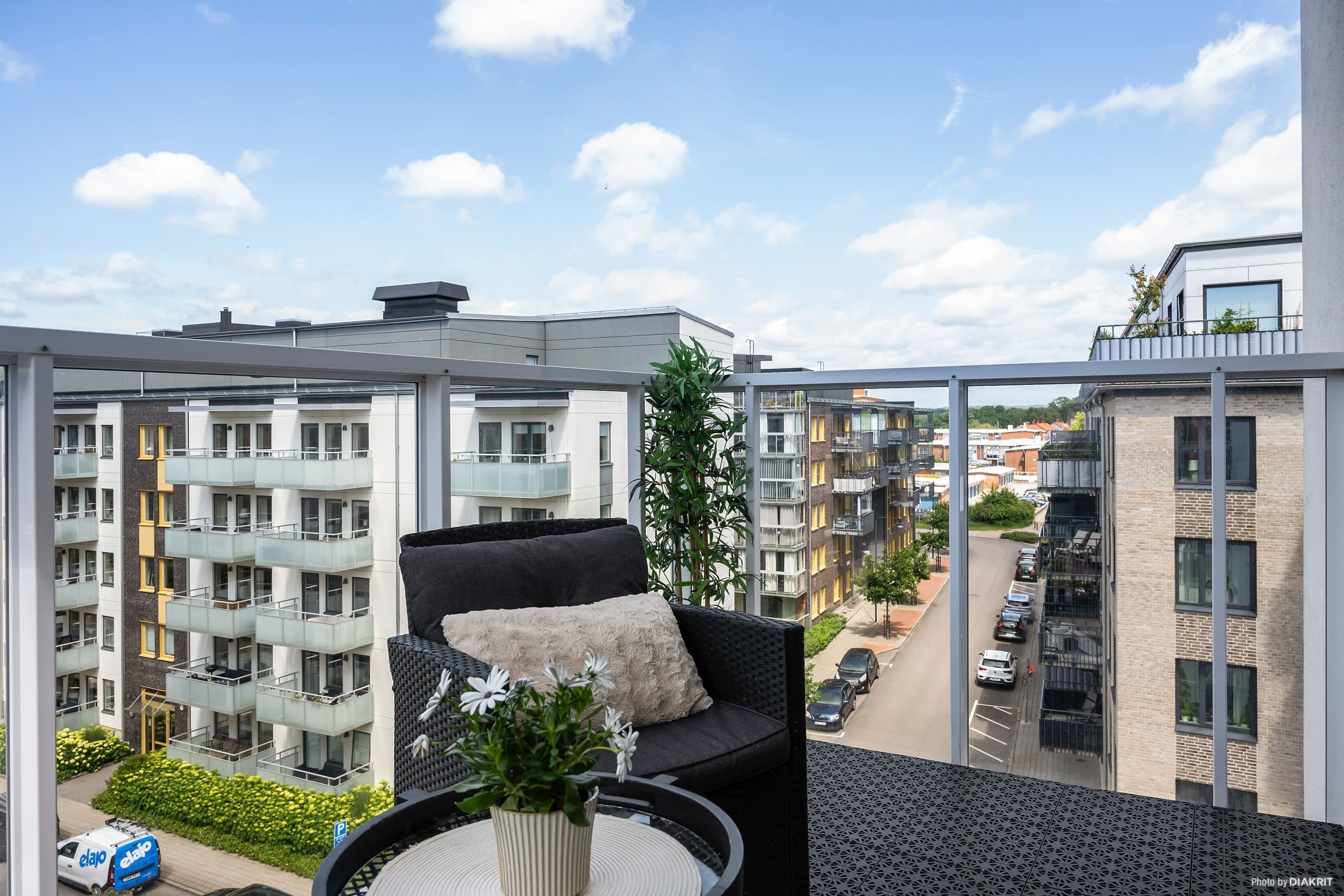 Härlig balkong med solläge