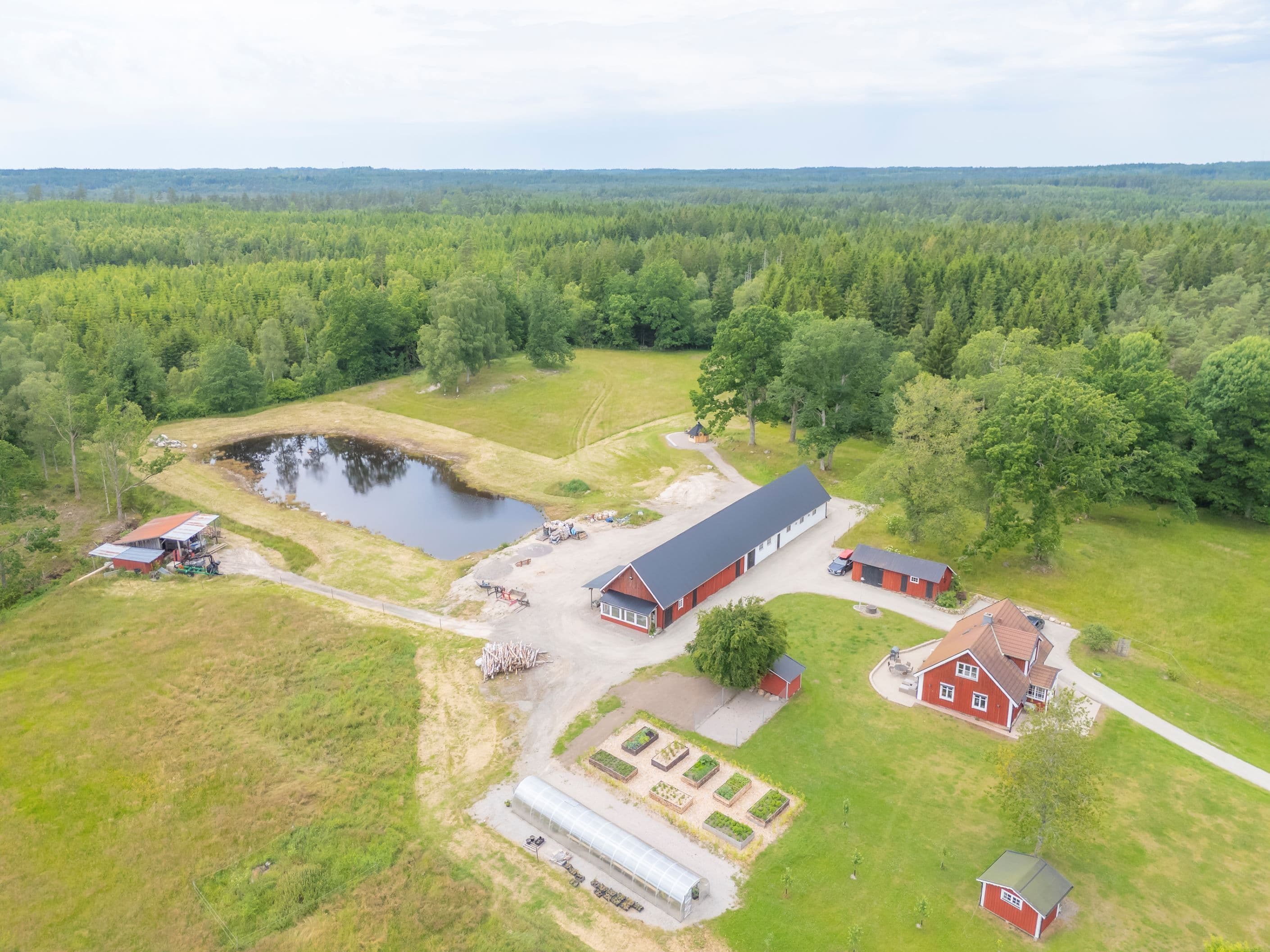 Trevlig gårdsmiljö