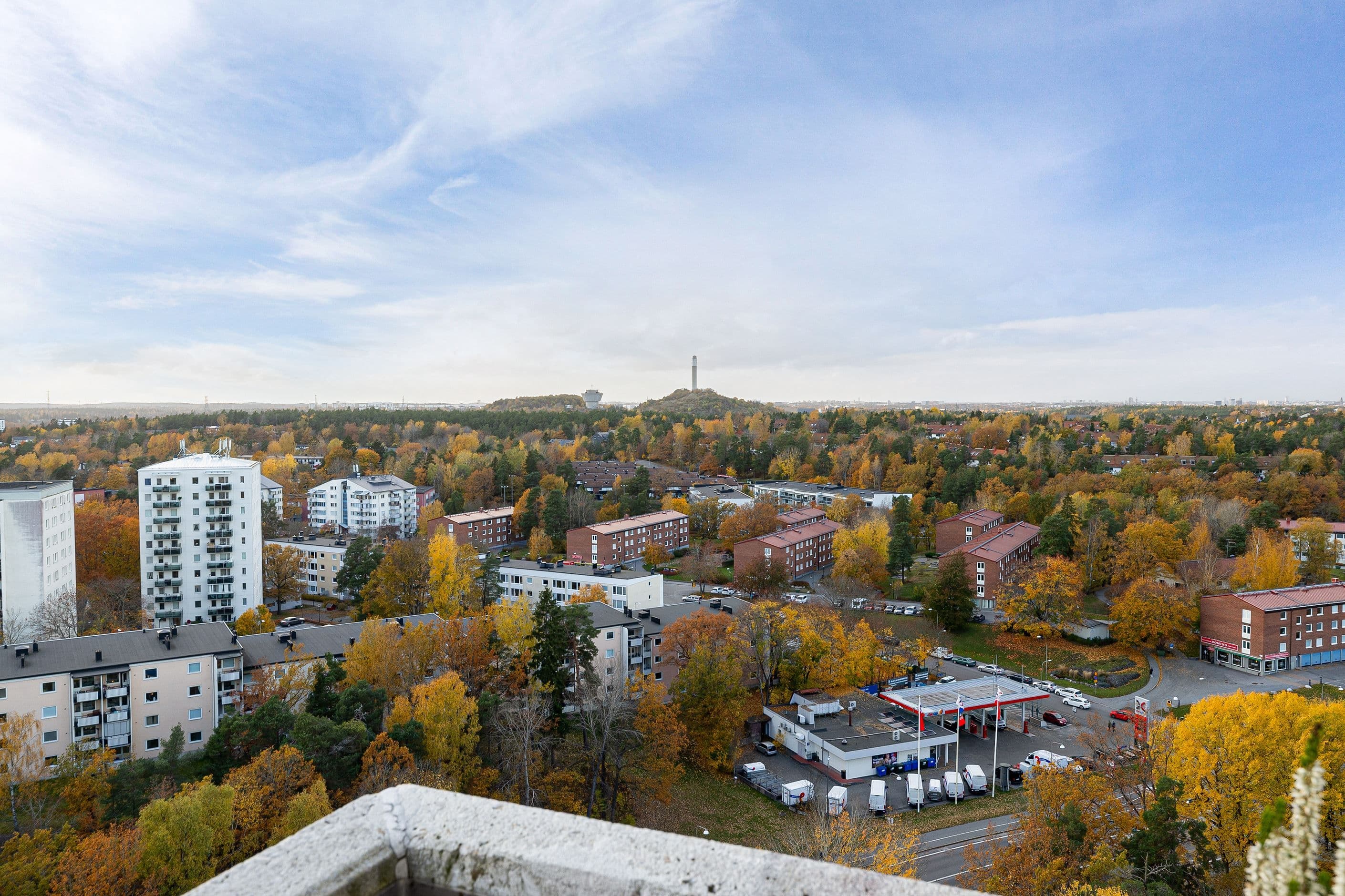 Utsikt från balkong