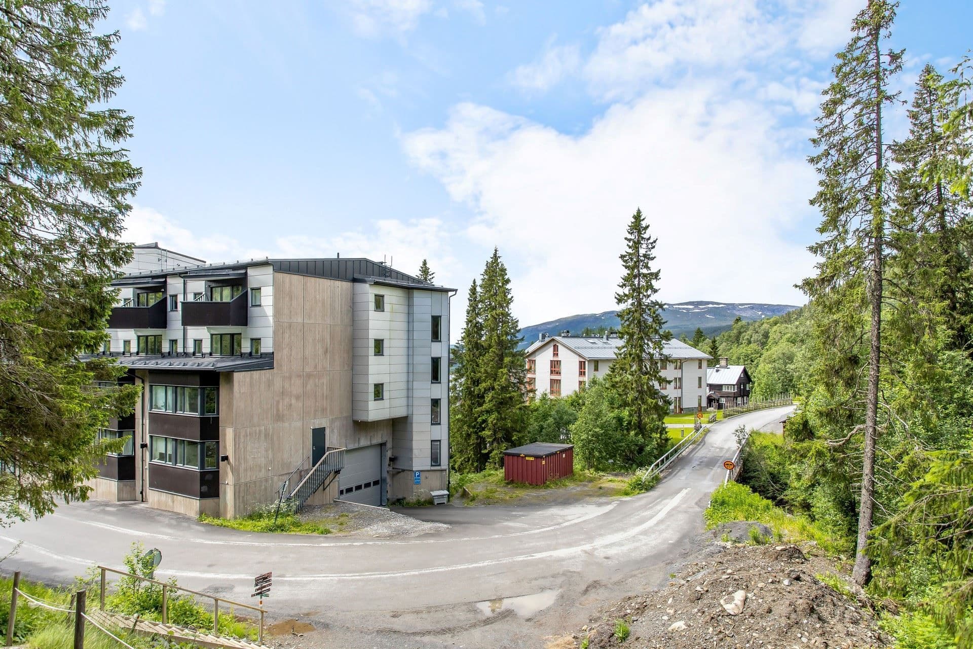 Lägenhetens läge på gaveln