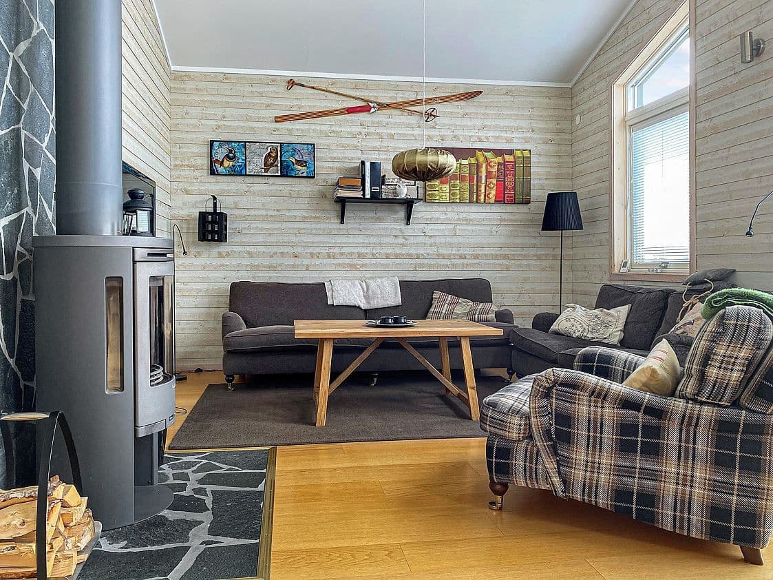 Allrum med kamin