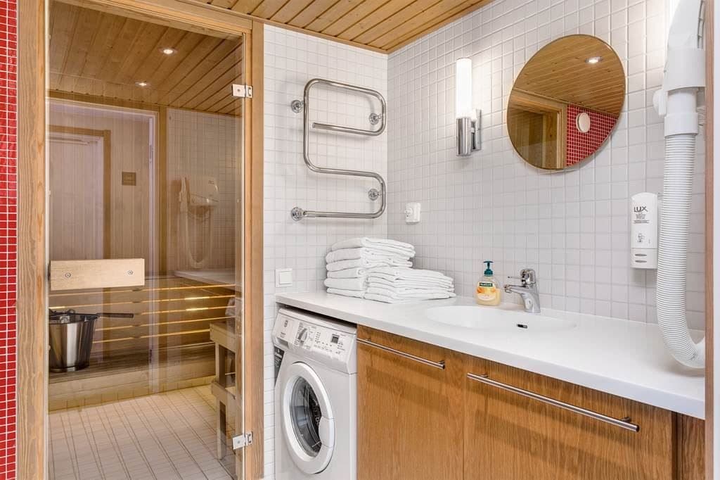 Exempelbild - Duschrum med tvättmaskin