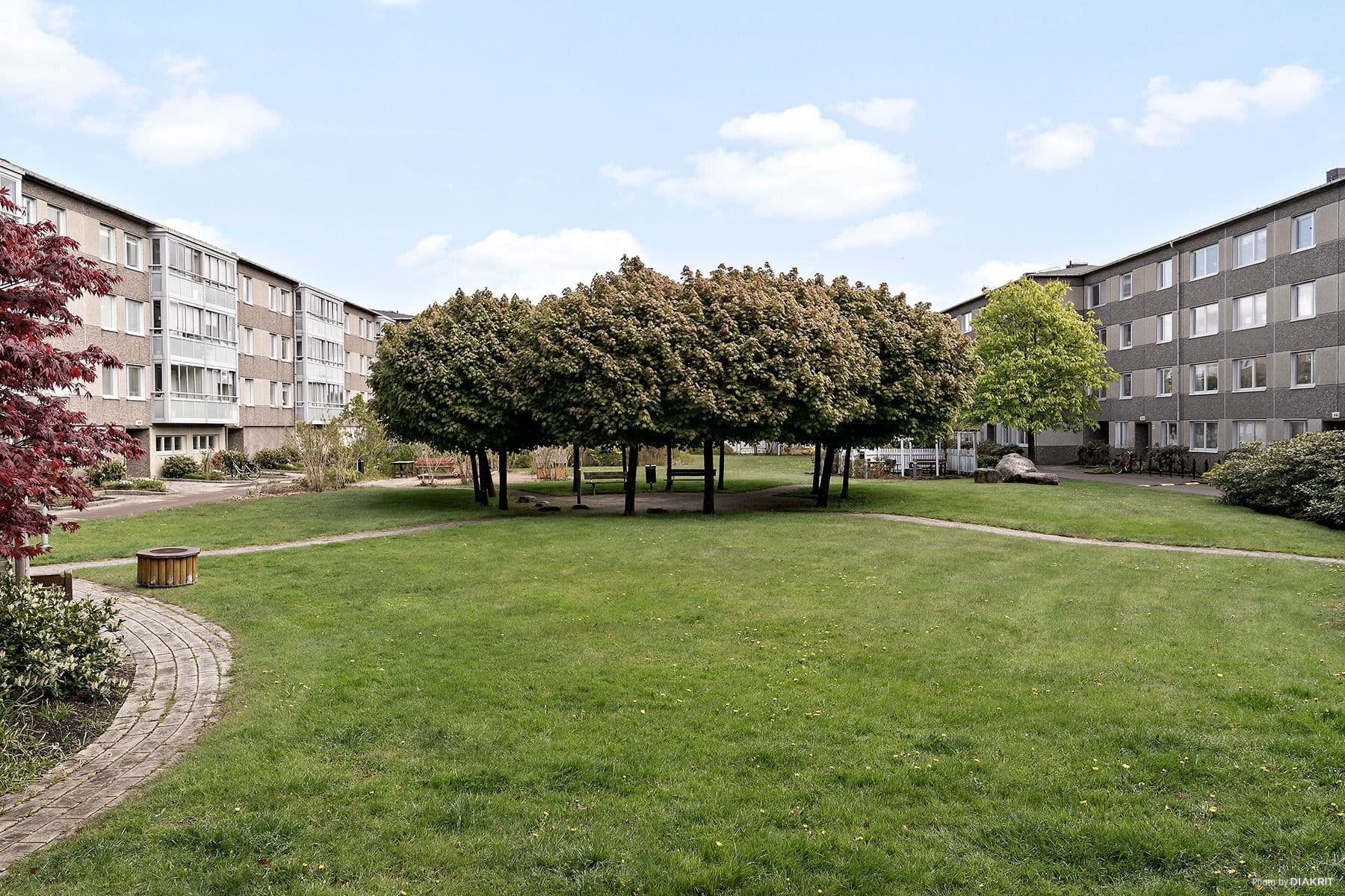 Natursköna grönområden.