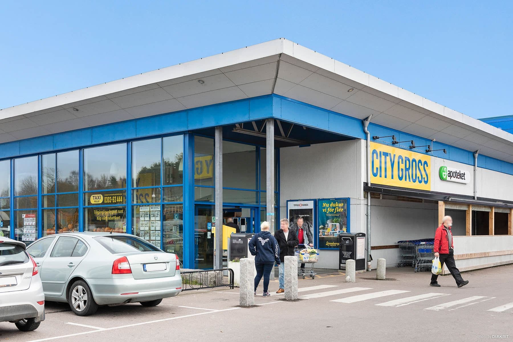 Här finns bland annat City Gross.