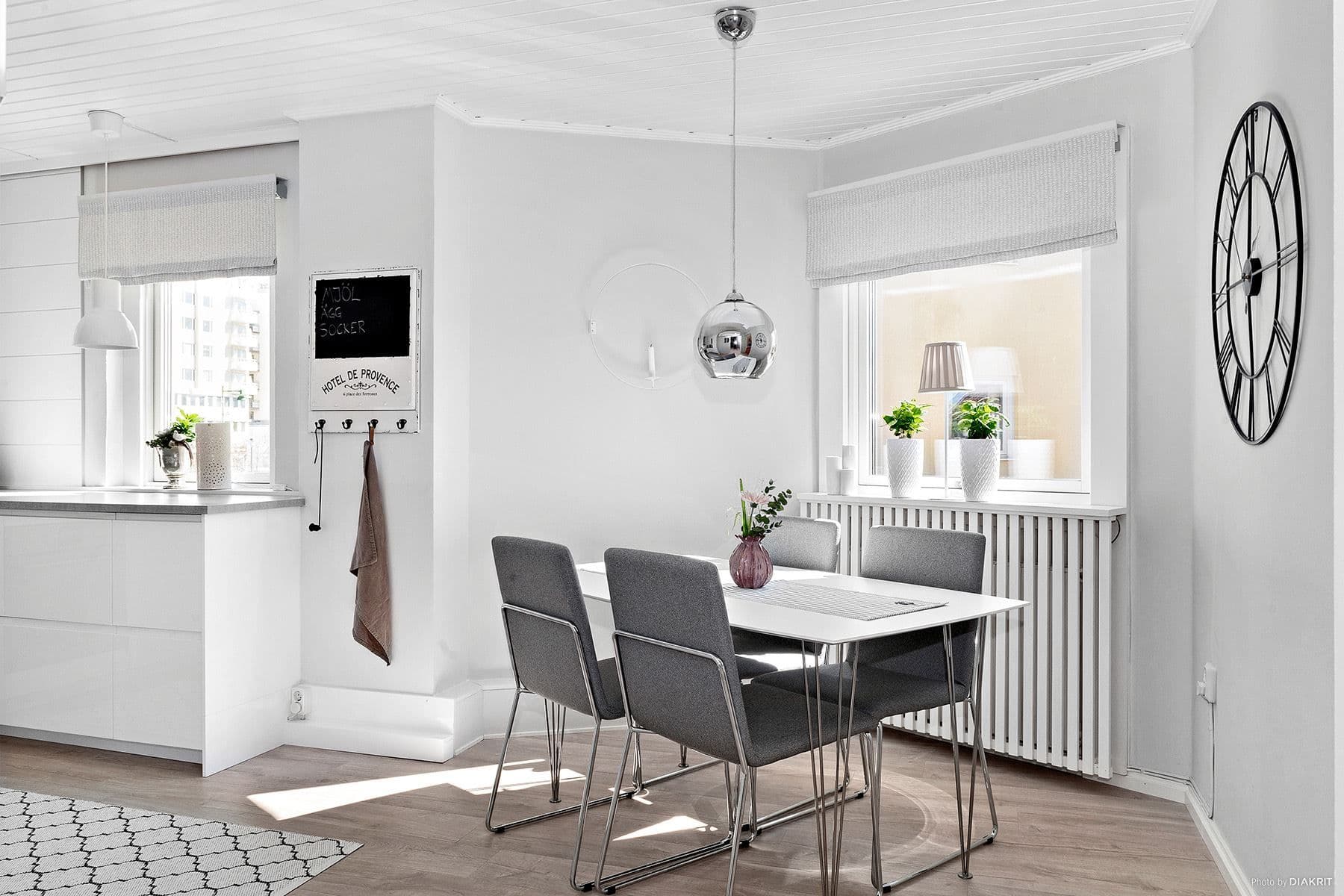 En spännande kil i köket blir en naturlig matplats.