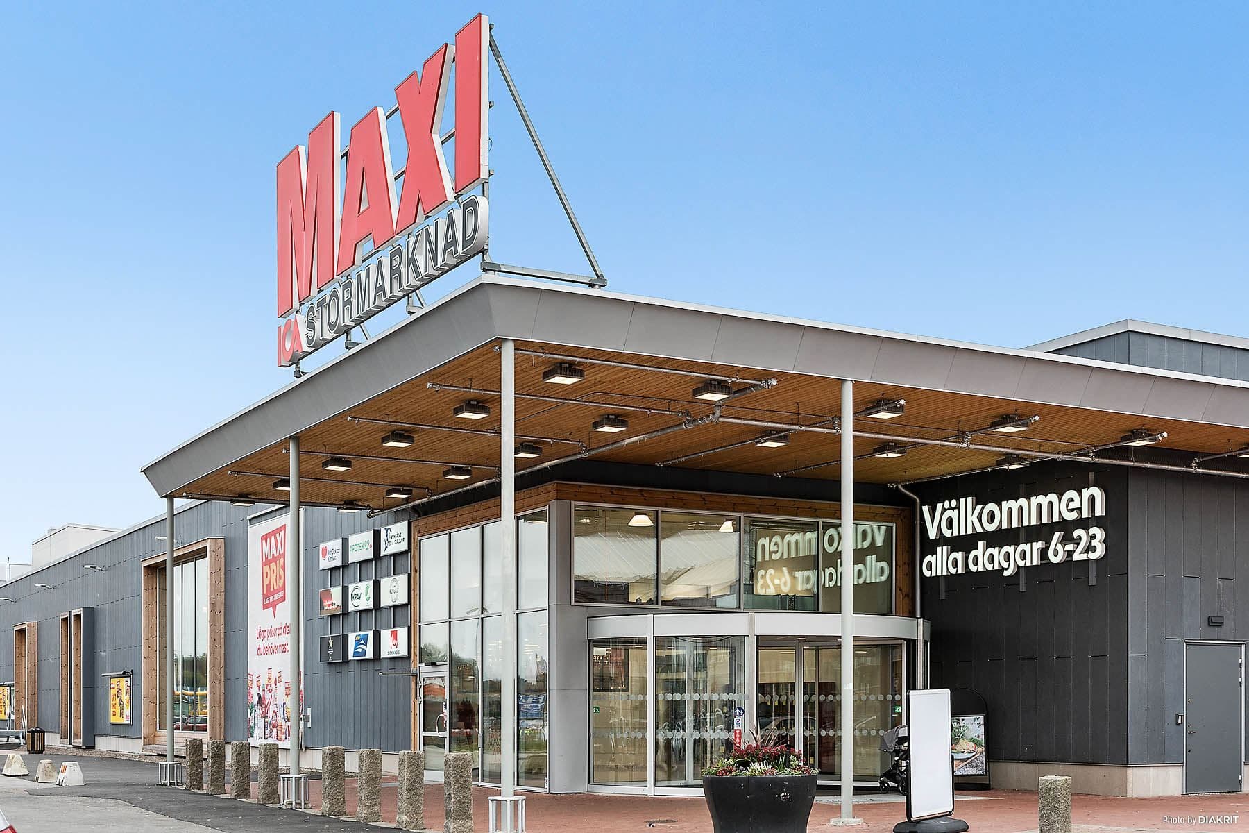 Maxi på promenadavstånd.