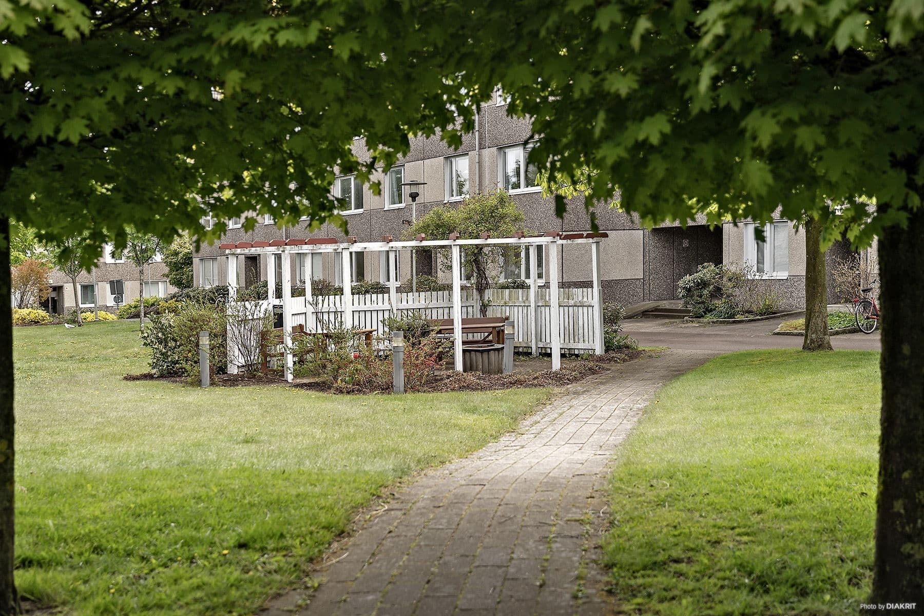 Plats för avkoppling utanför bostaden.