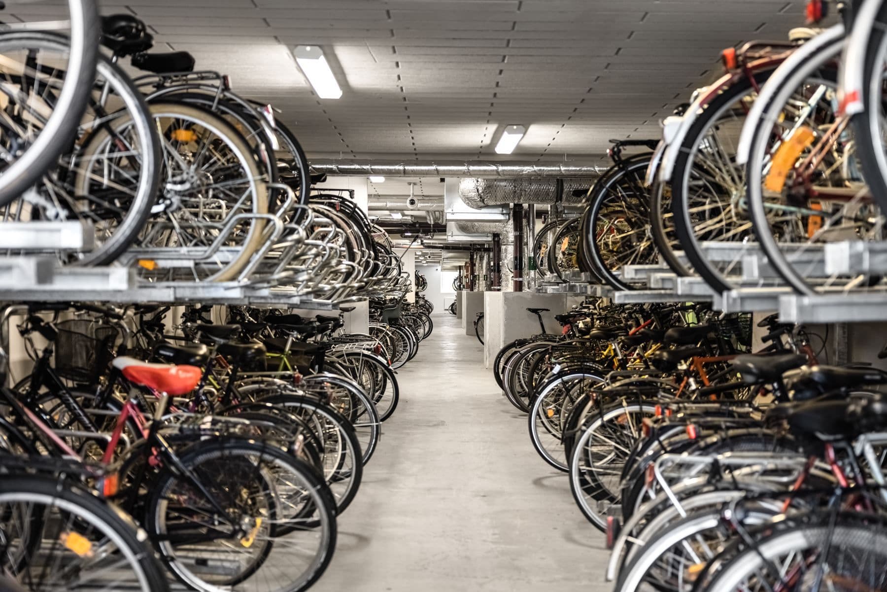 Föreningens cykelförråd och verkstad