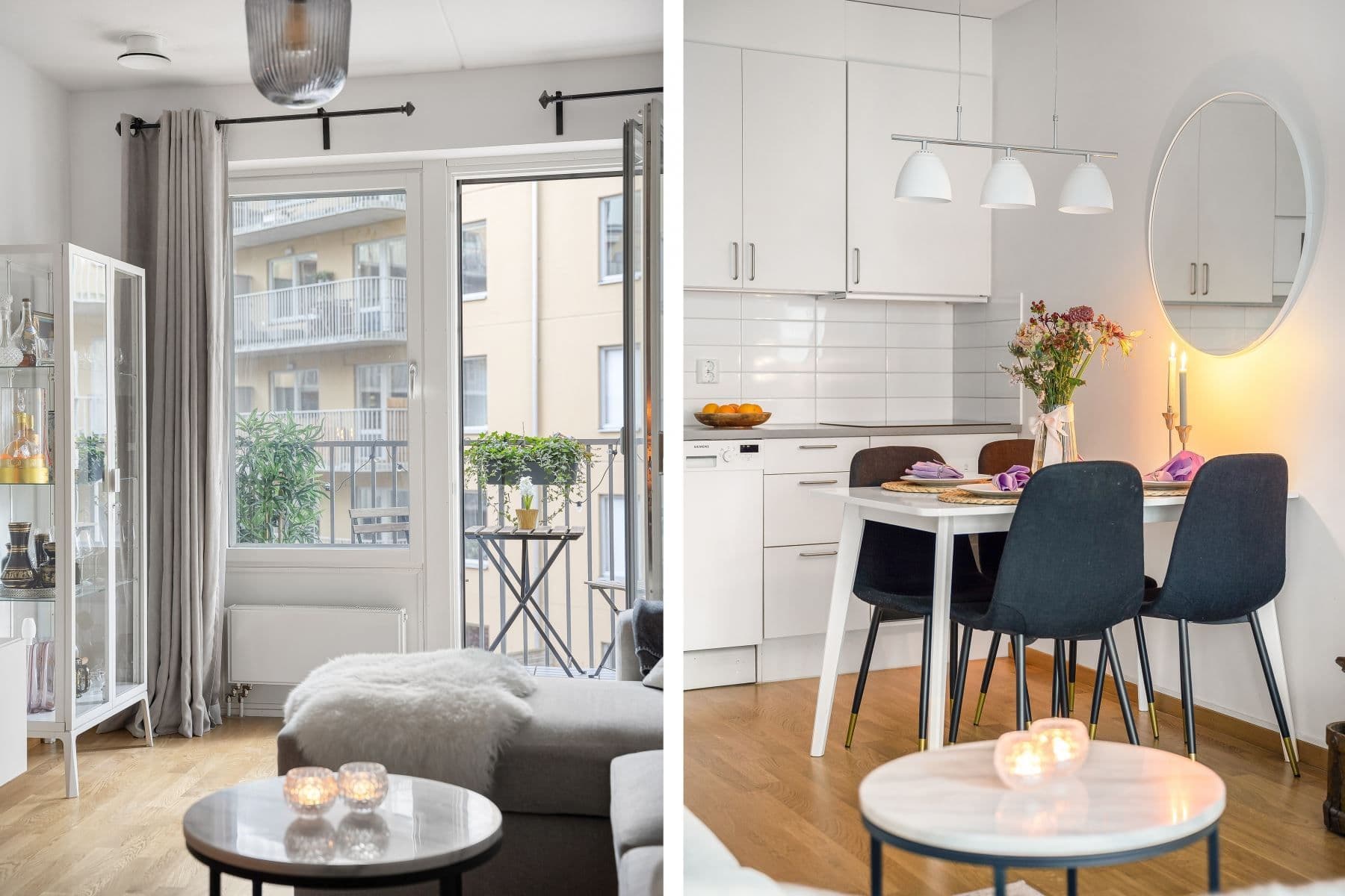 Detaljbild matplats och balkong (ihopsatt bild)