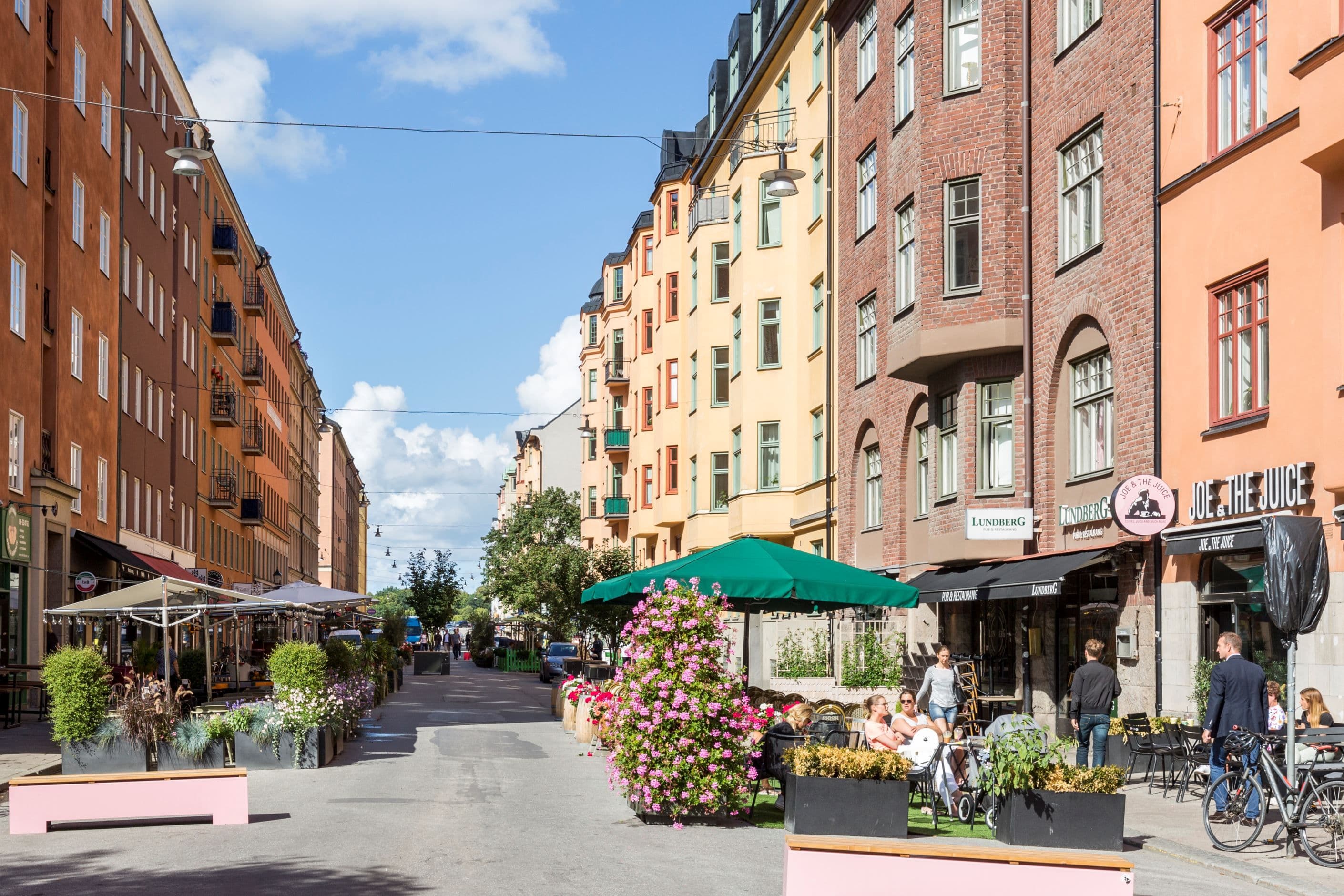 Rörstrandsgatan under sommaren