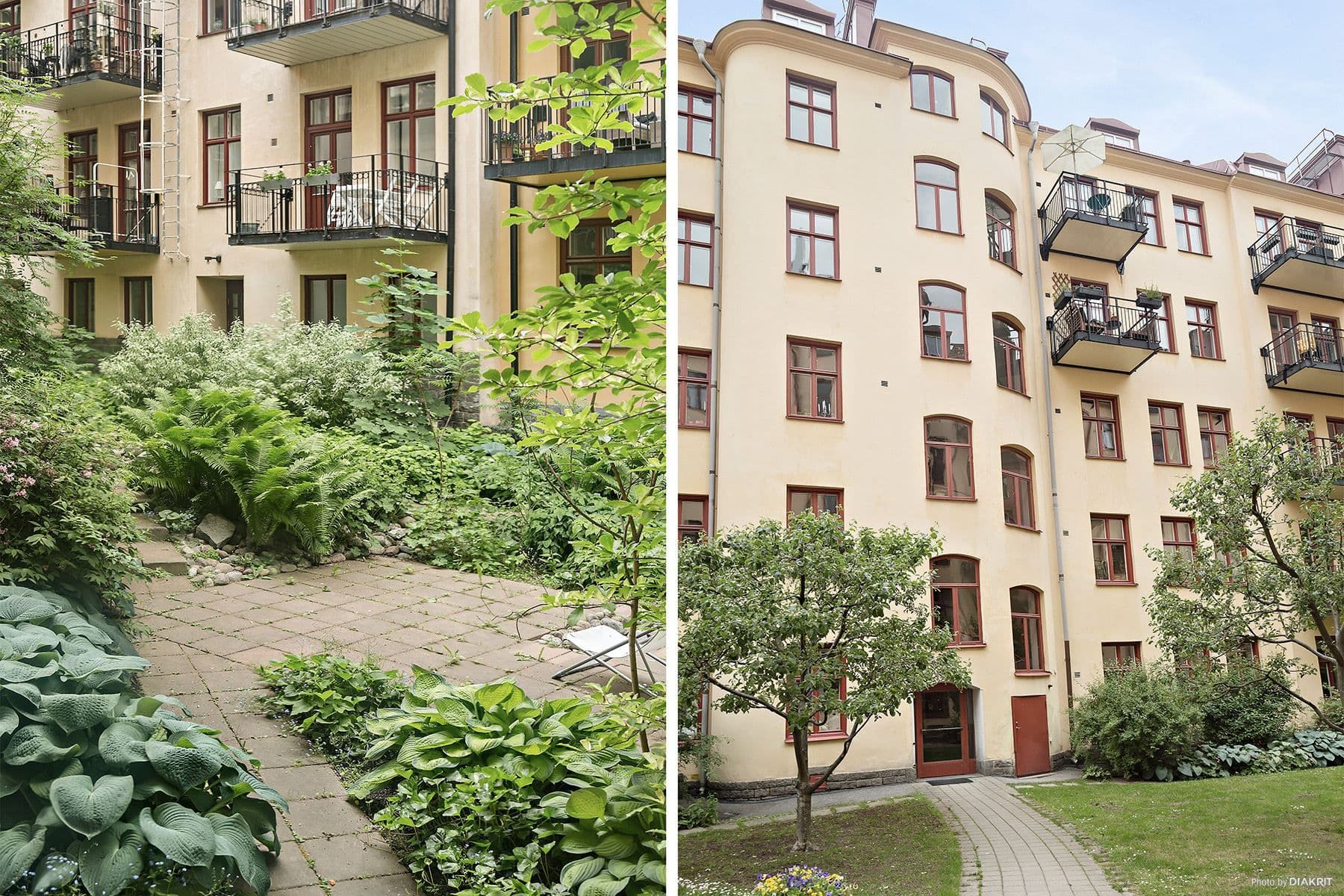 Fasad och den andra innergården
