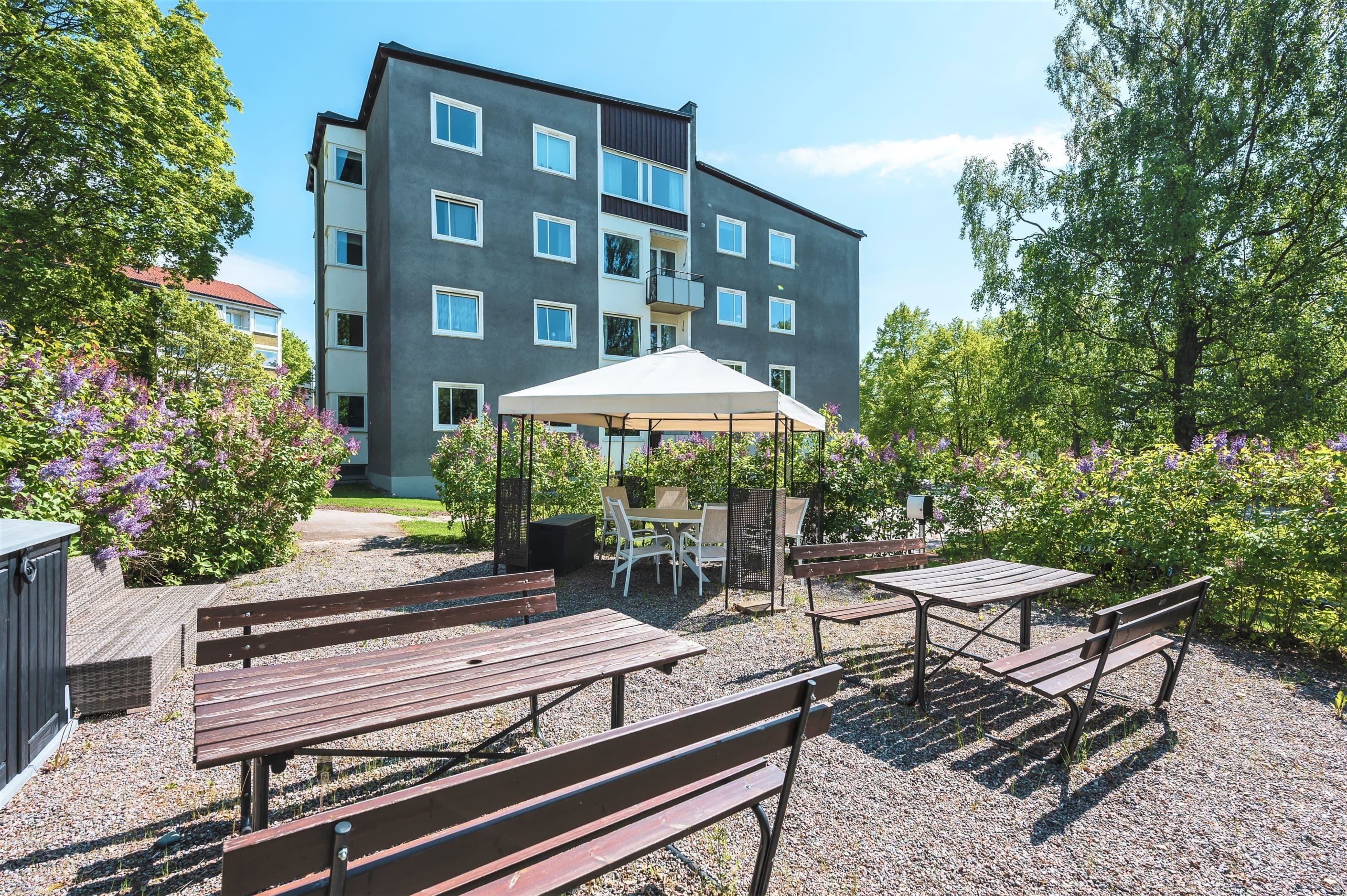 Föreningens uteplats.