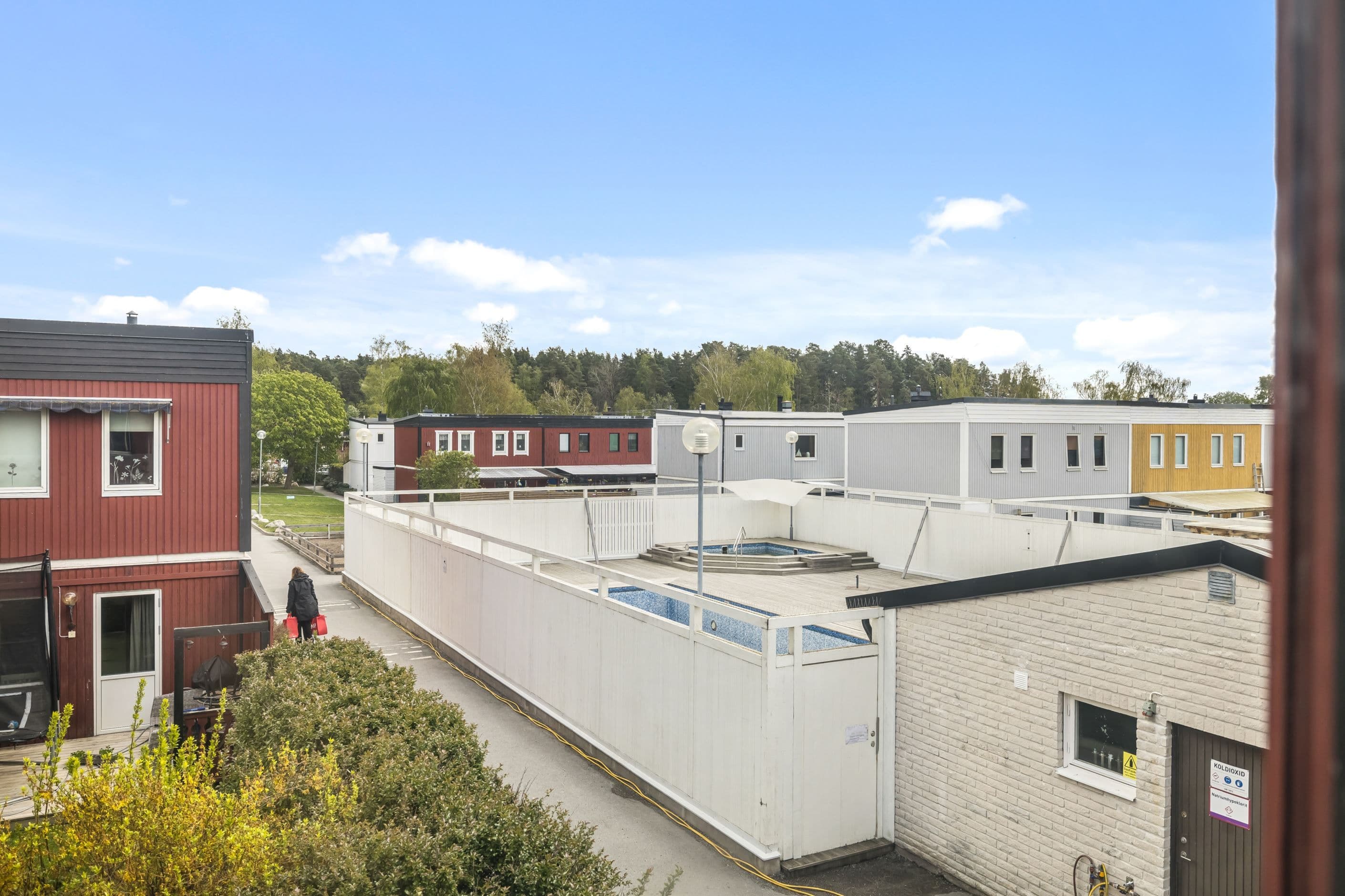 Utsikt över poolområdet