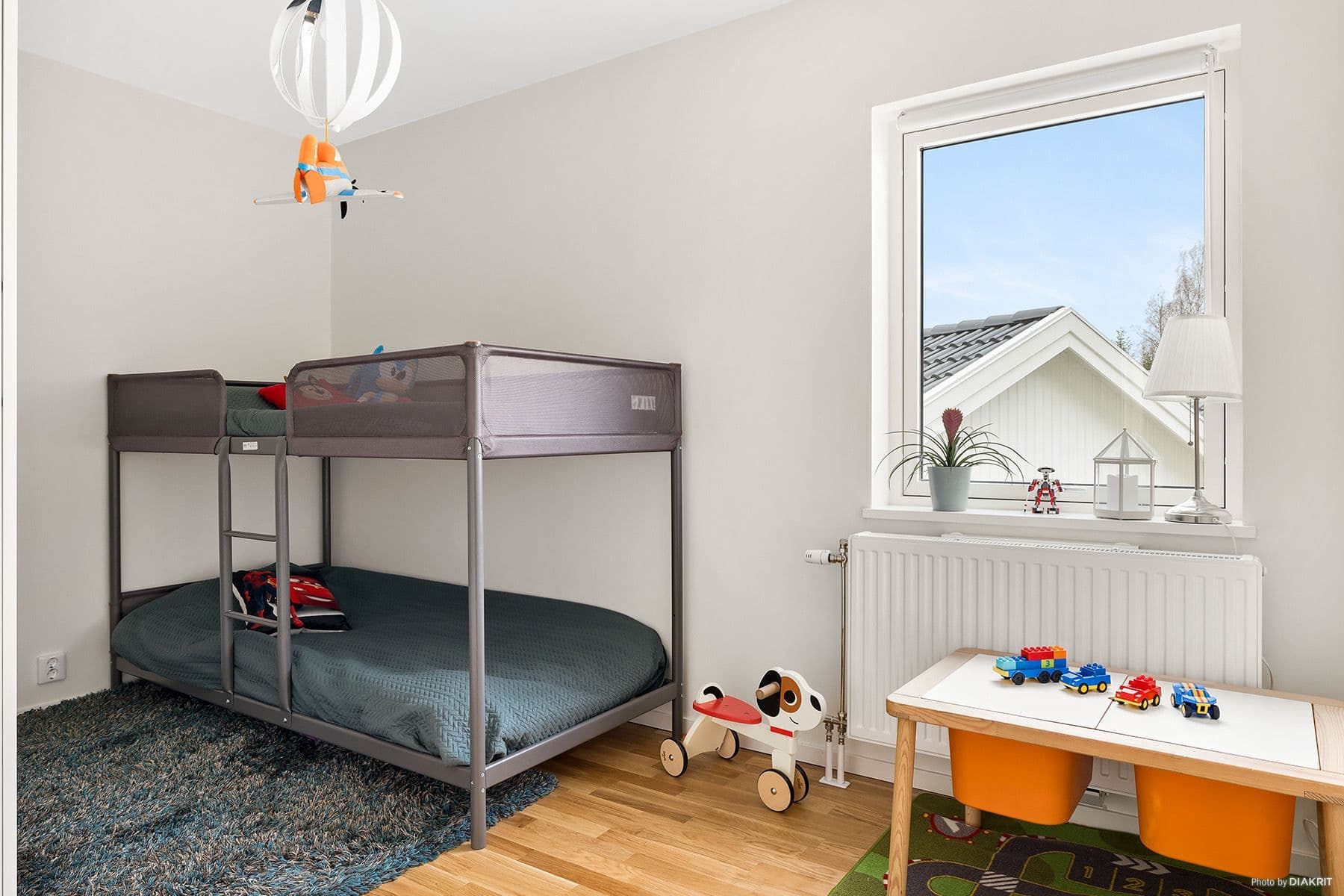Sovrum på övre plan