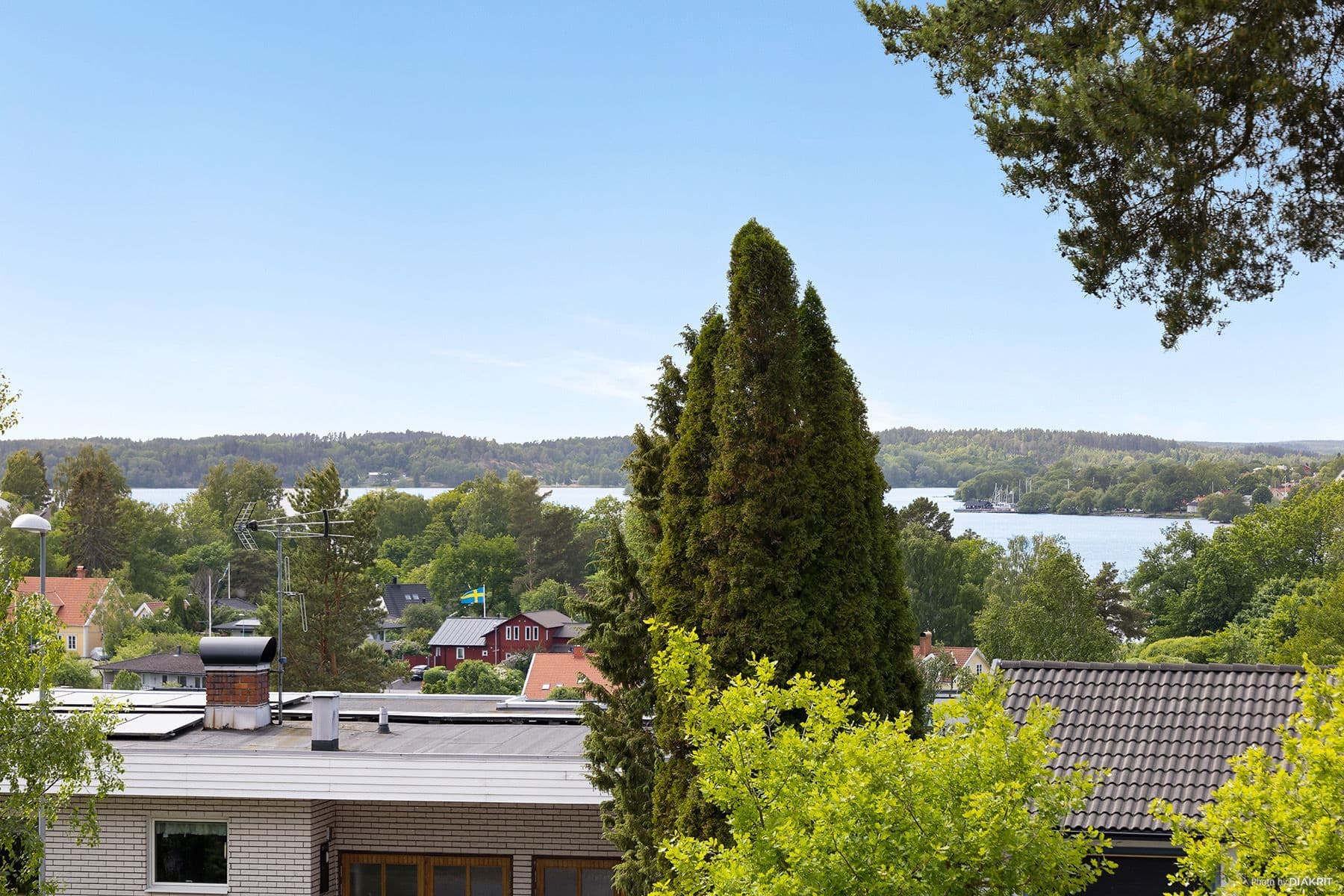 Utsikt från övre altanen