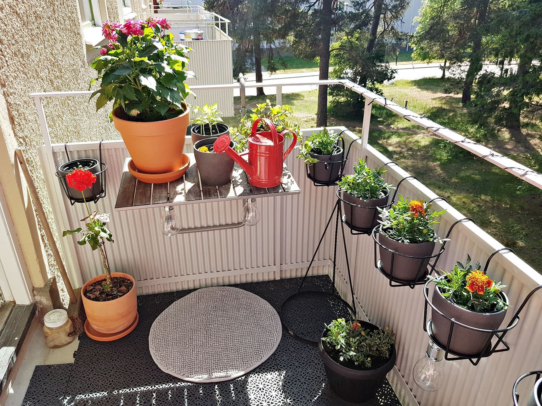 Härlig sommar på balkongen