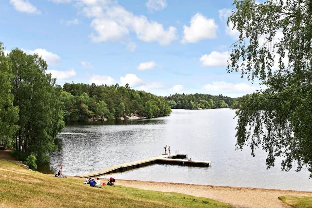 Lågupplöst Promenadavstånd till Delsjöns badplats