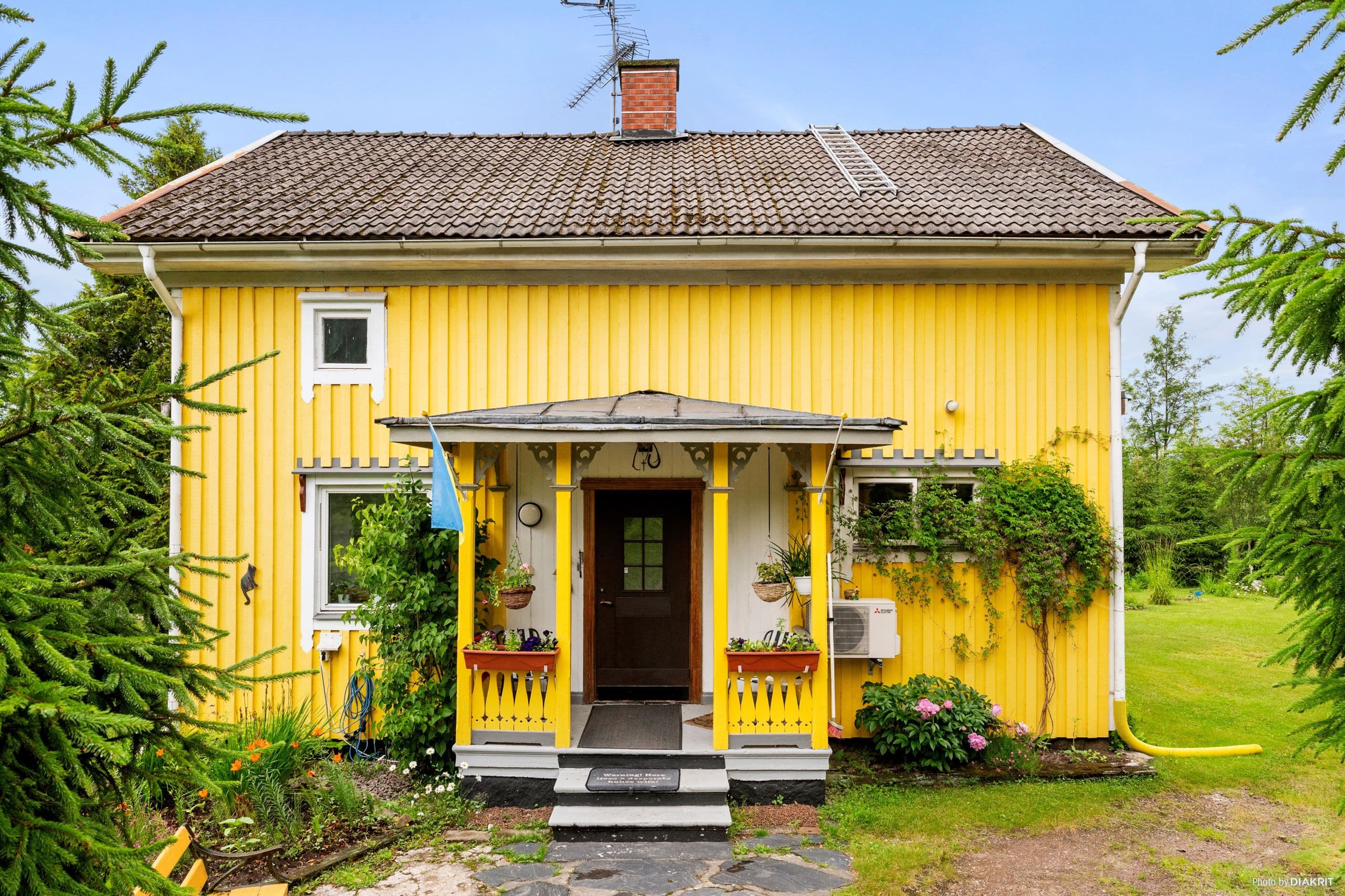 Framsidan av huset