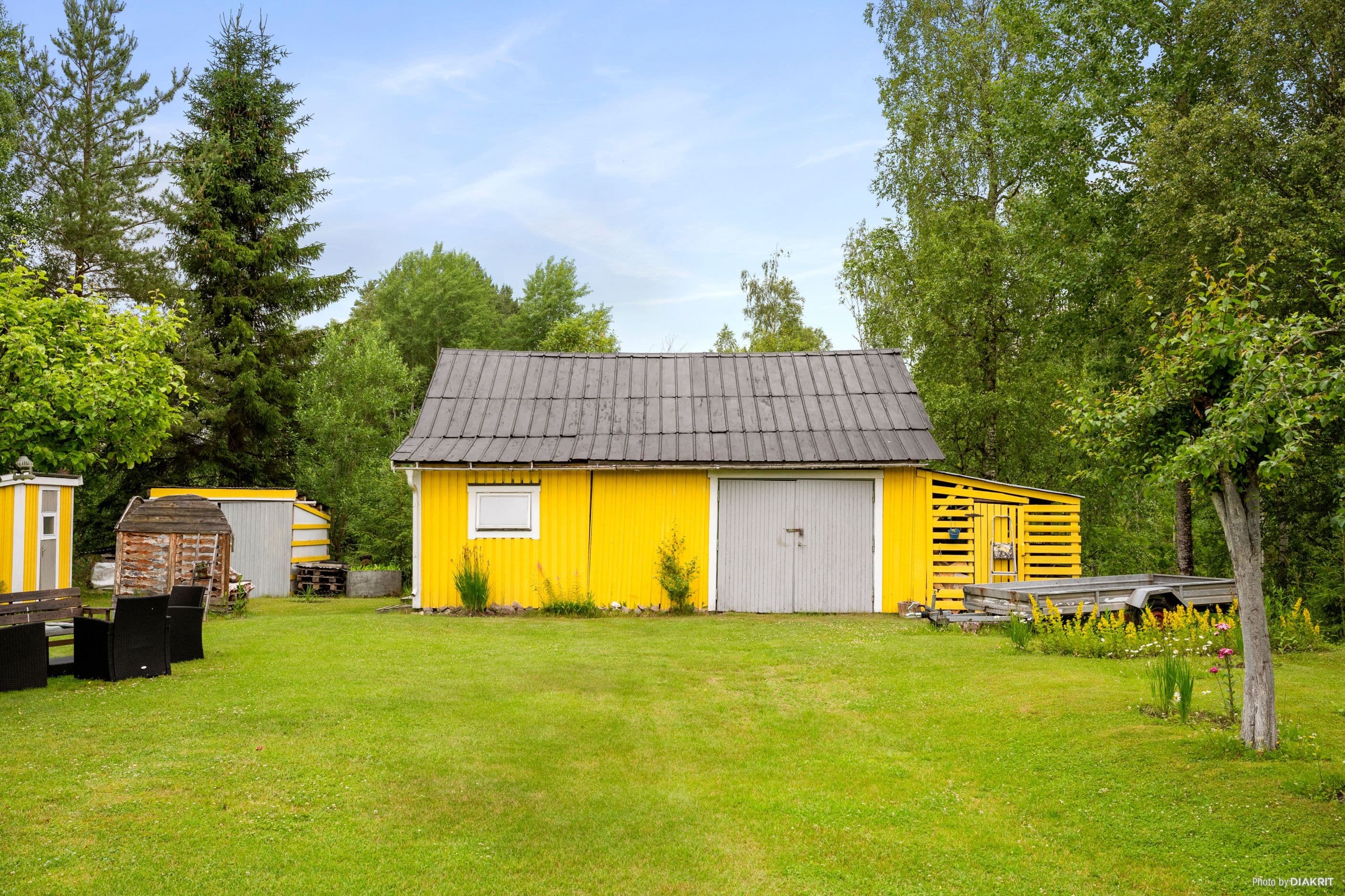 Förrådsbyggnad med gäststuga
