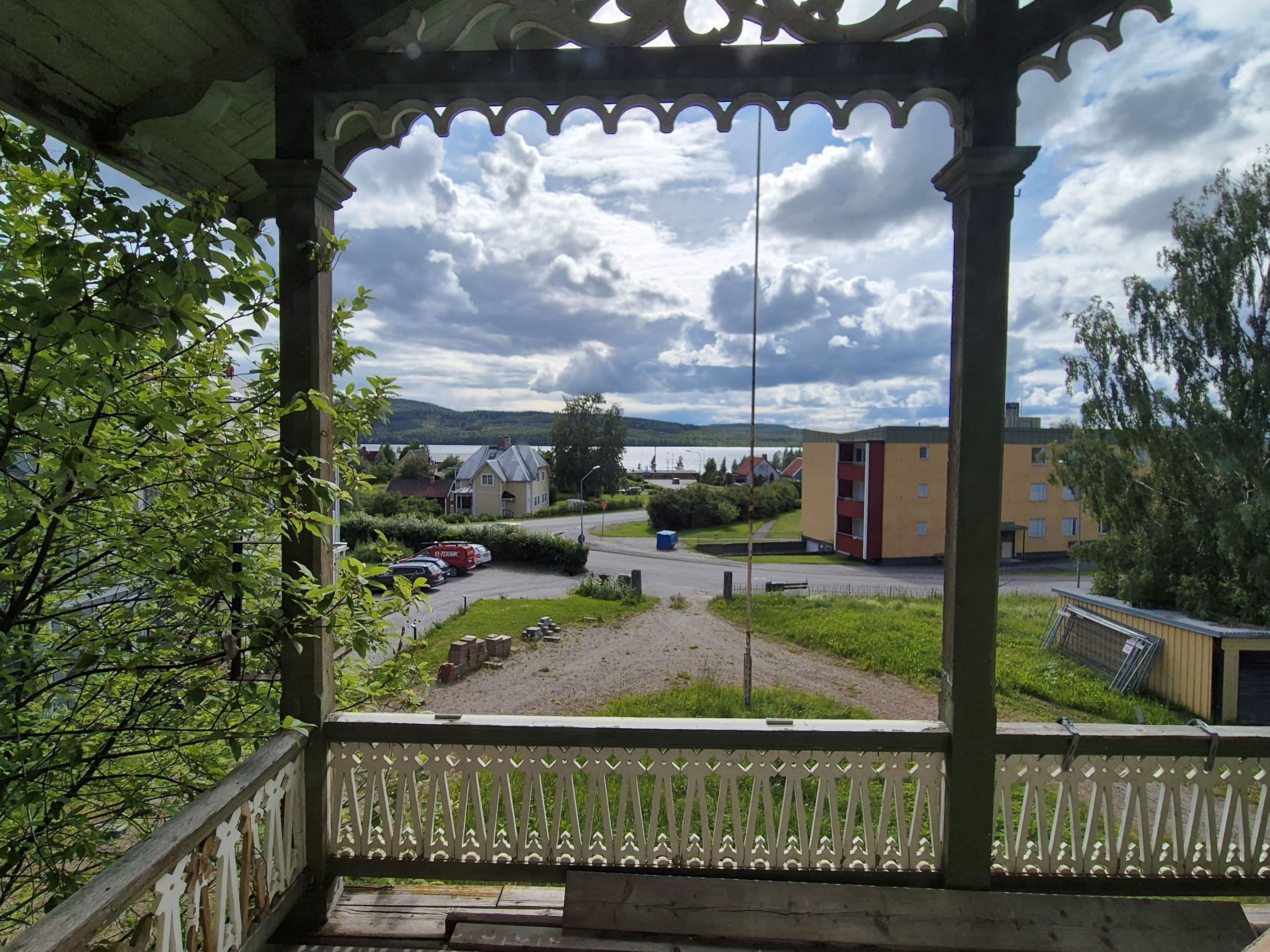 Vyn från balkongen utöver Revsundssjön