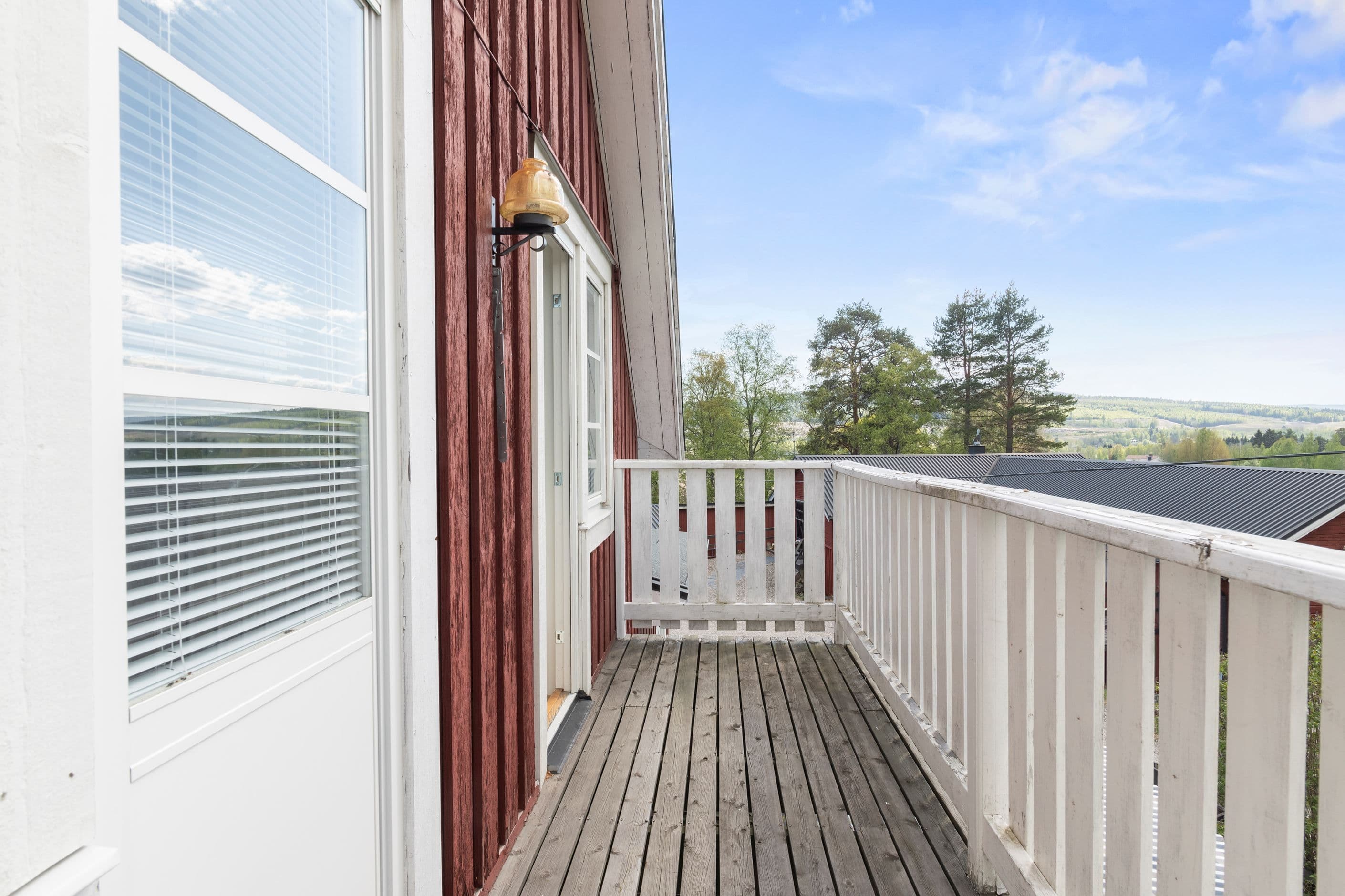 Rymlig balkon