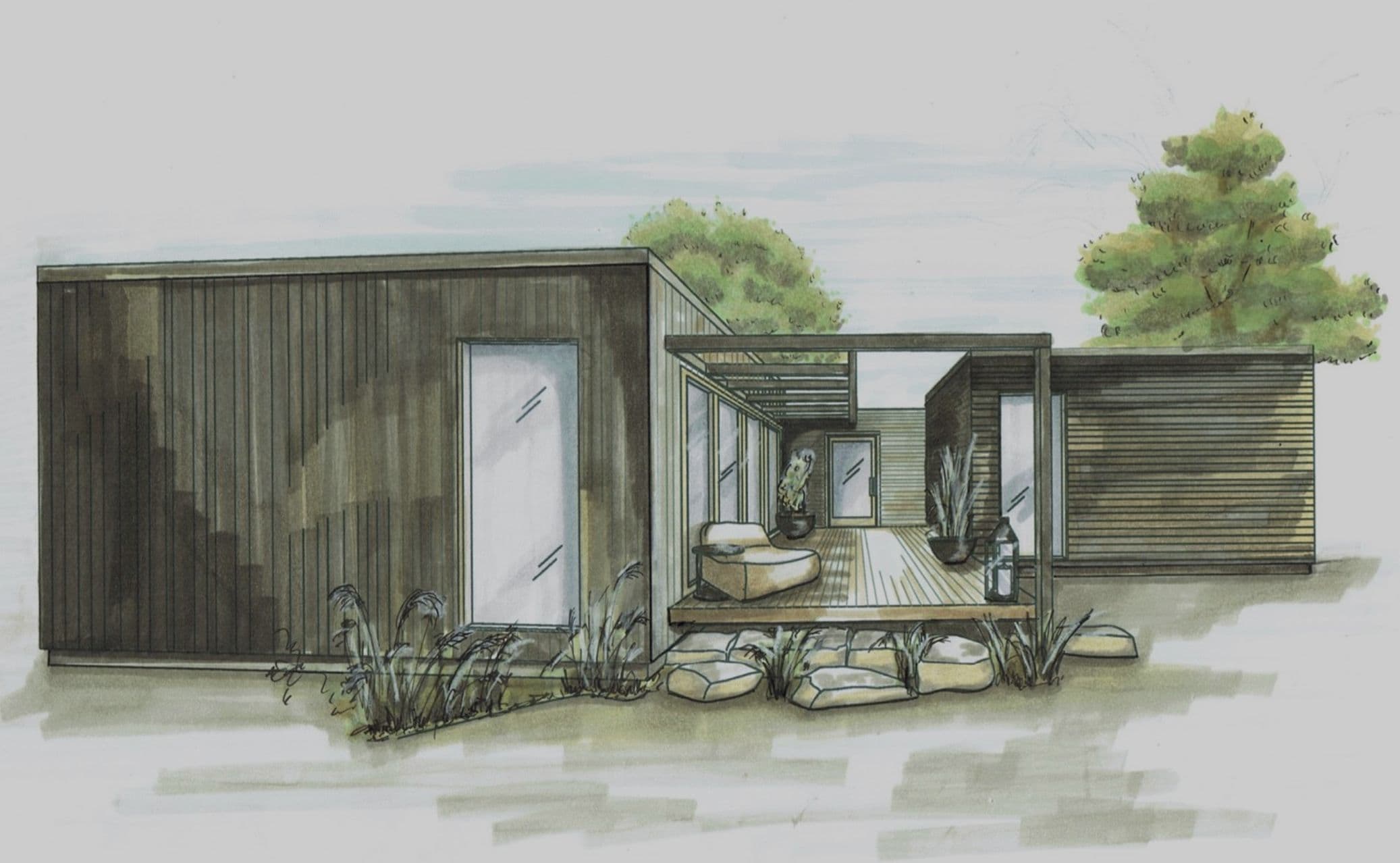 Rendering exempelhus