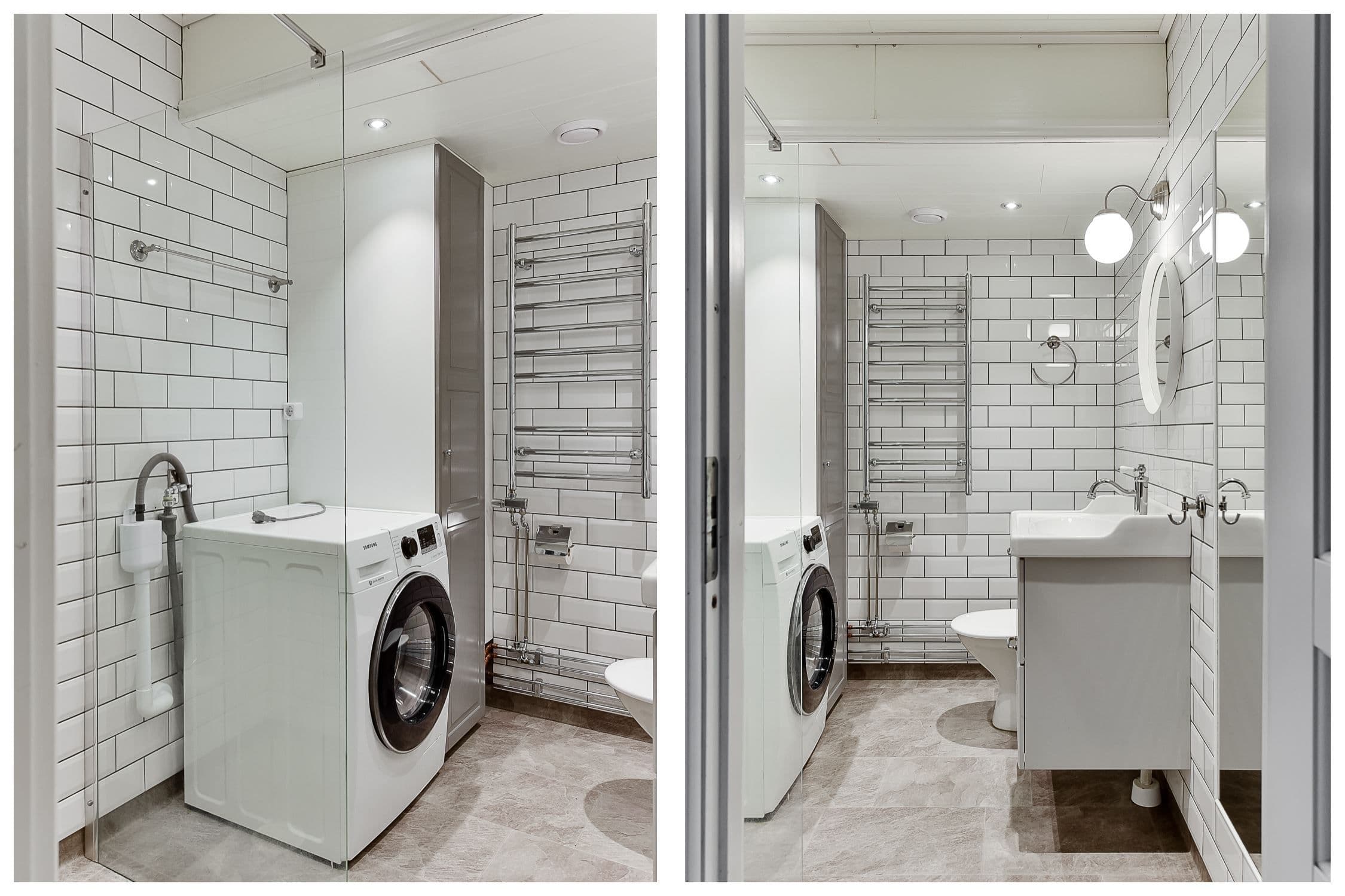 Wc/Dusch/Tvätt övervåning - huvudbyggnad