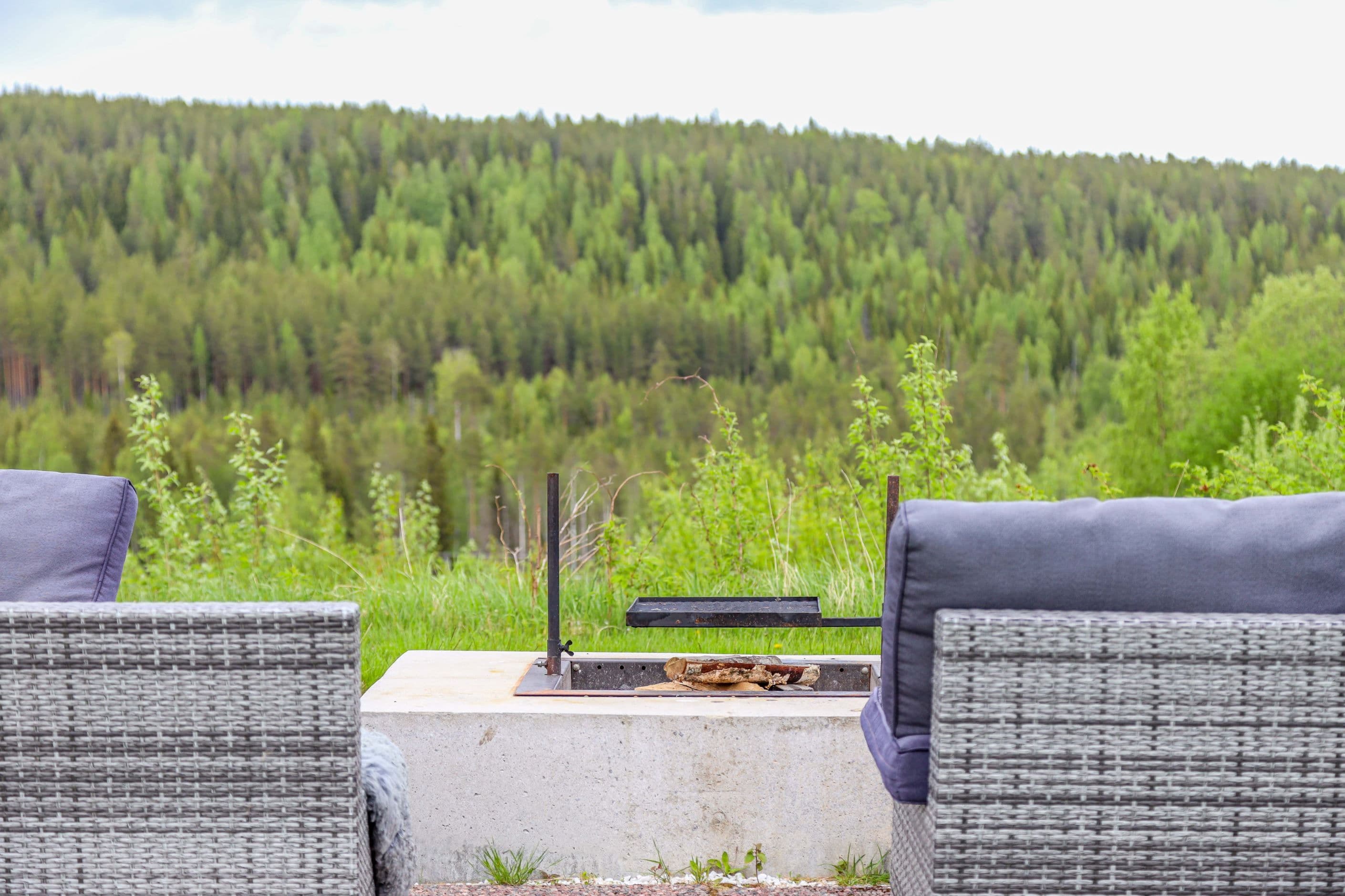 Uteplats med grillplats