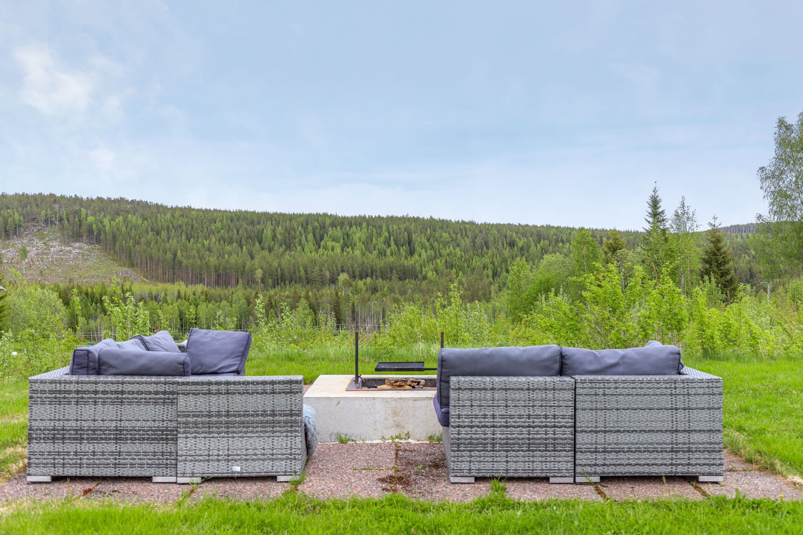 Uteplats med grillplats