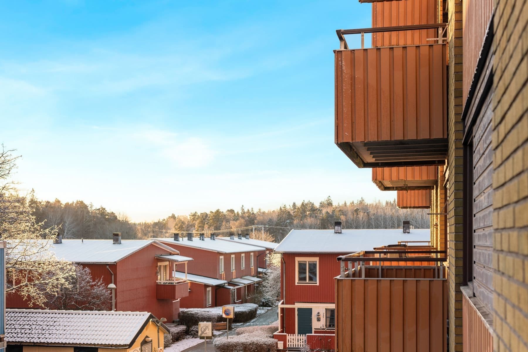 Utsikt från balkong