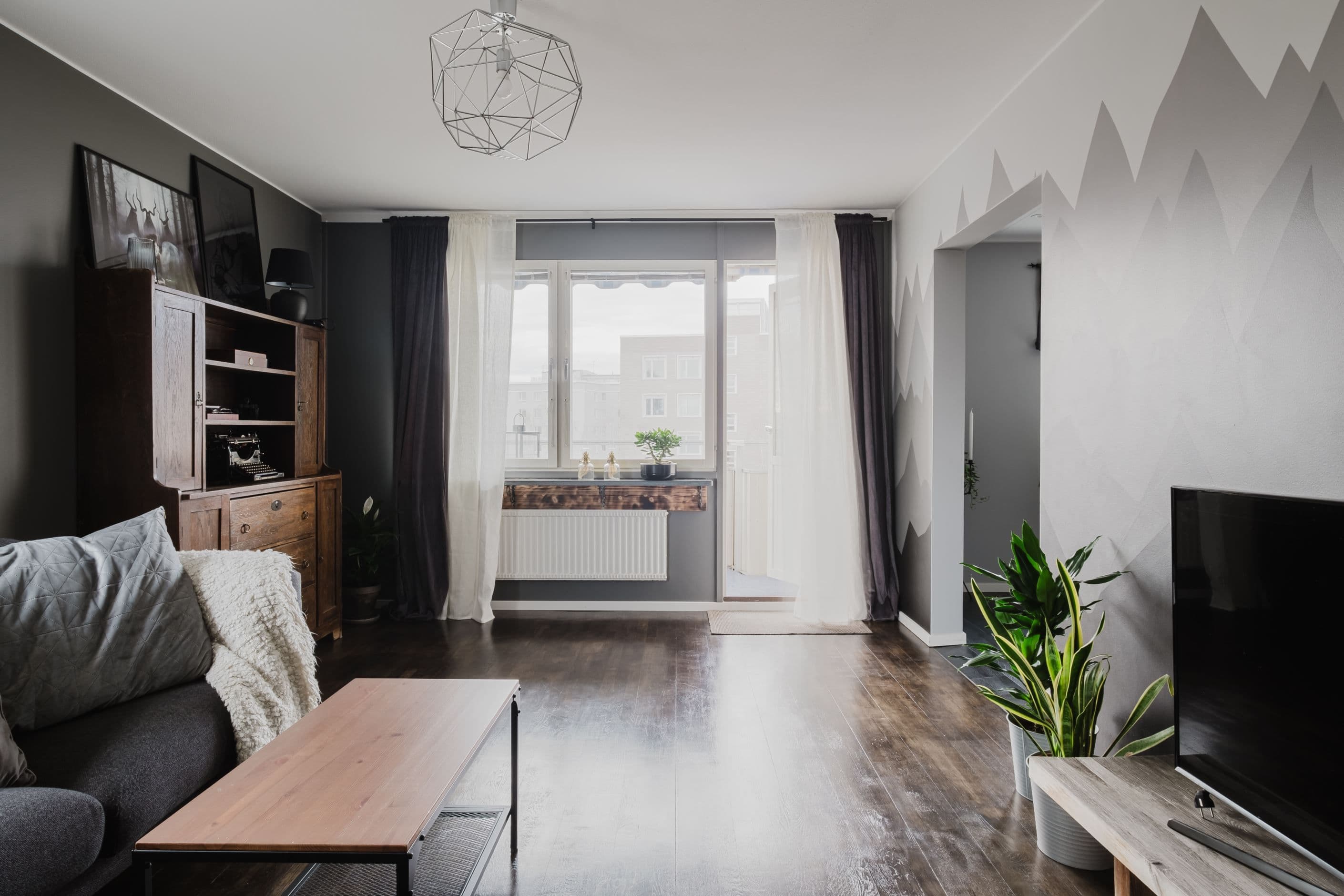 Utgång till bostadens balkong