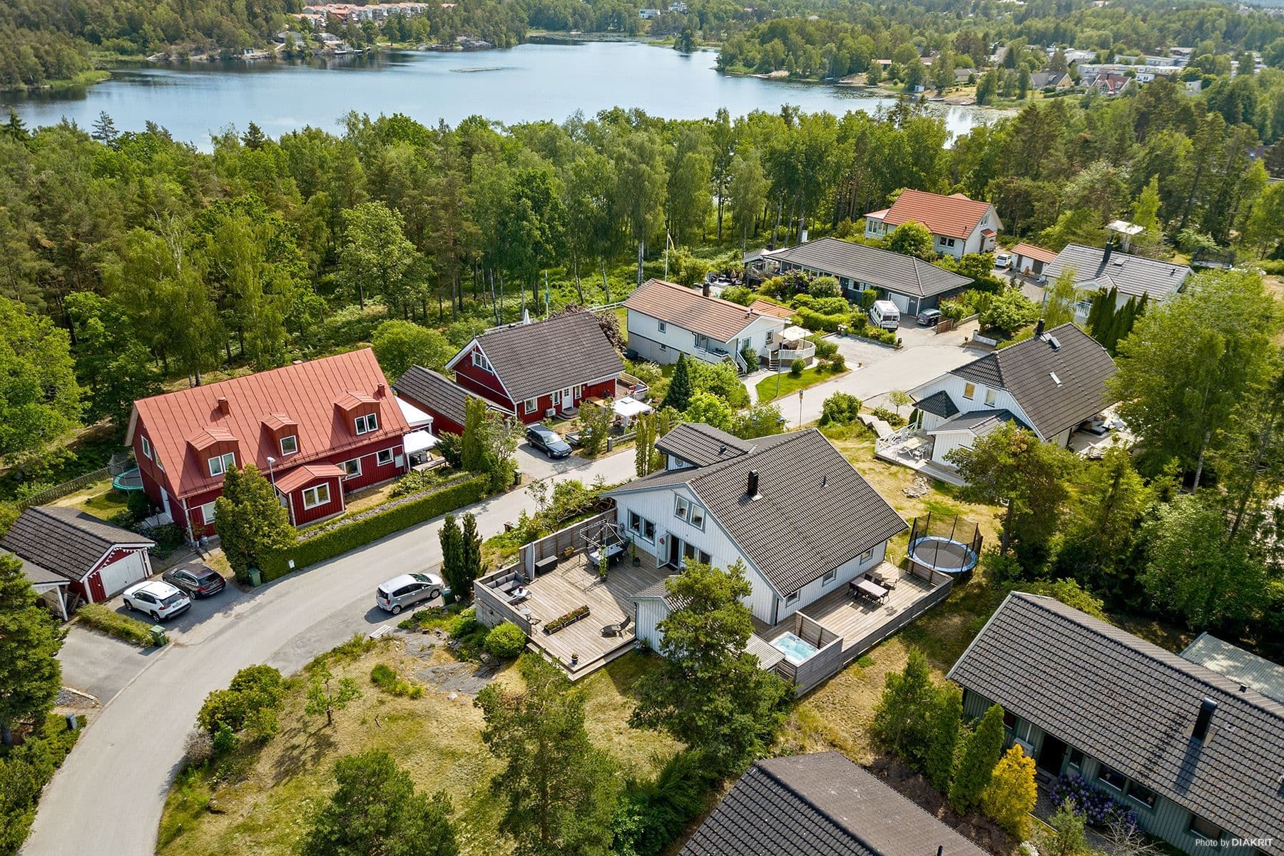 Flygfoto över fastigheten