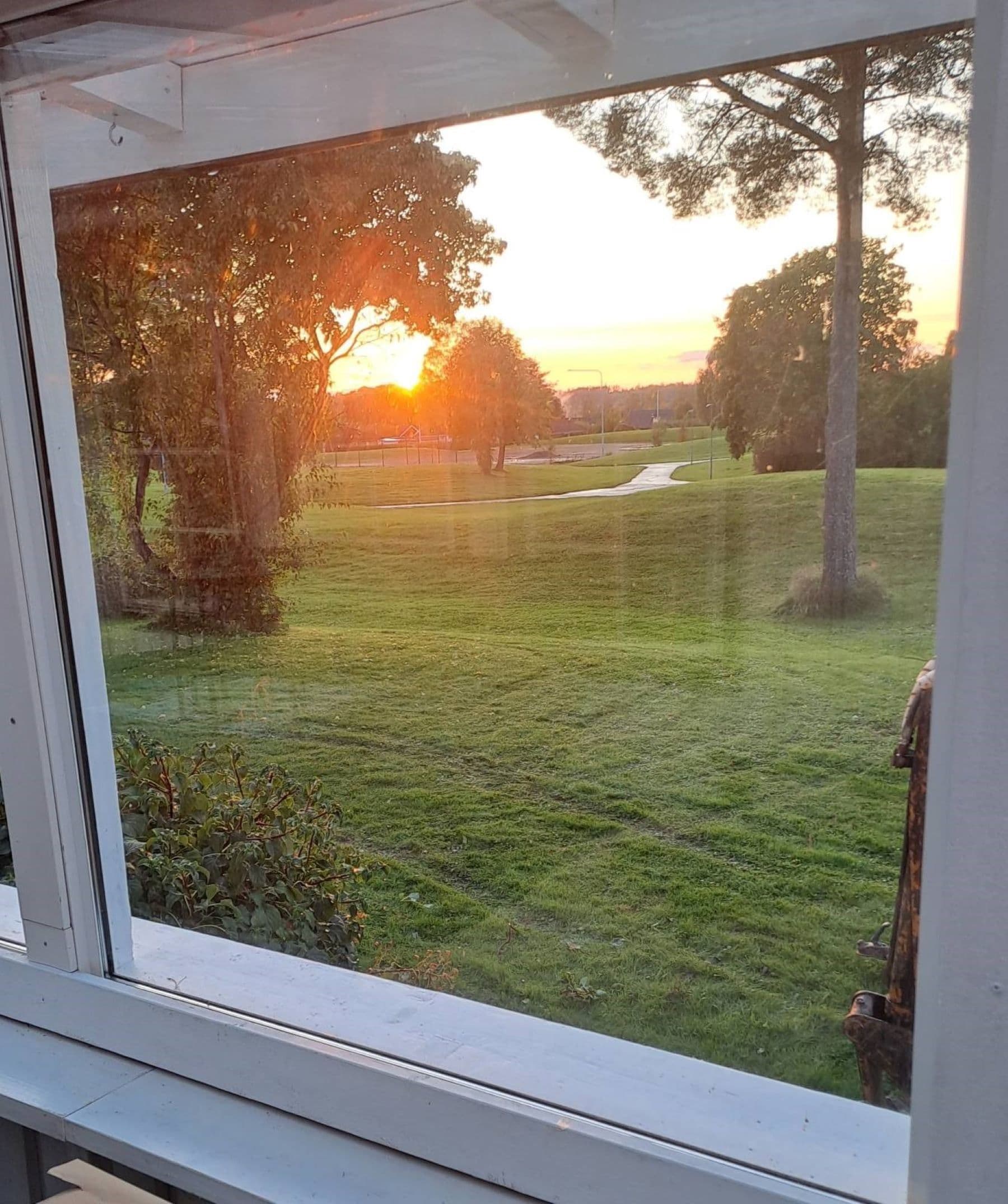säljarens egen bild, vy från altanen