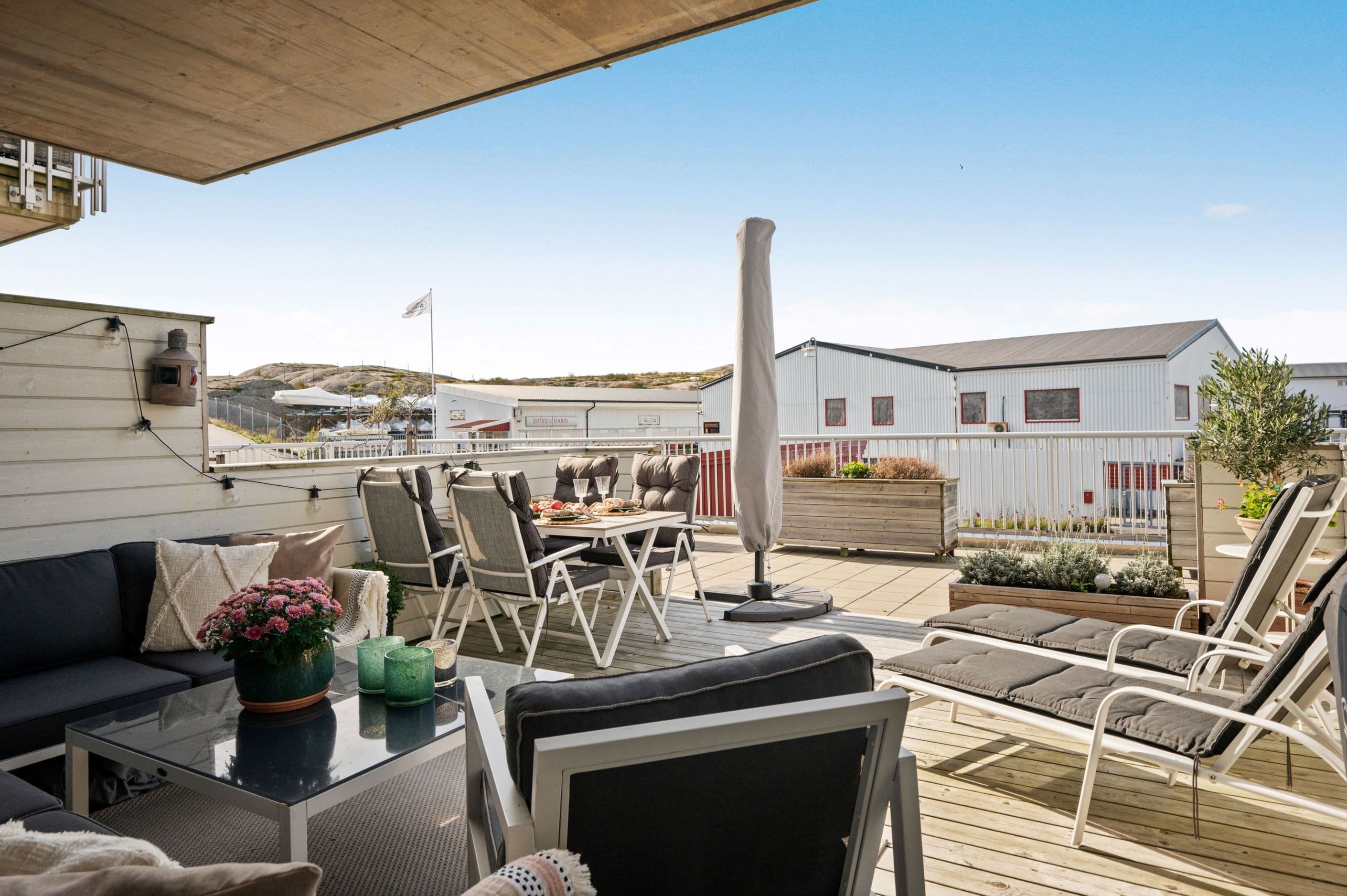 Som under sommarhalvåret blir en förlängning av vardagsrummet
