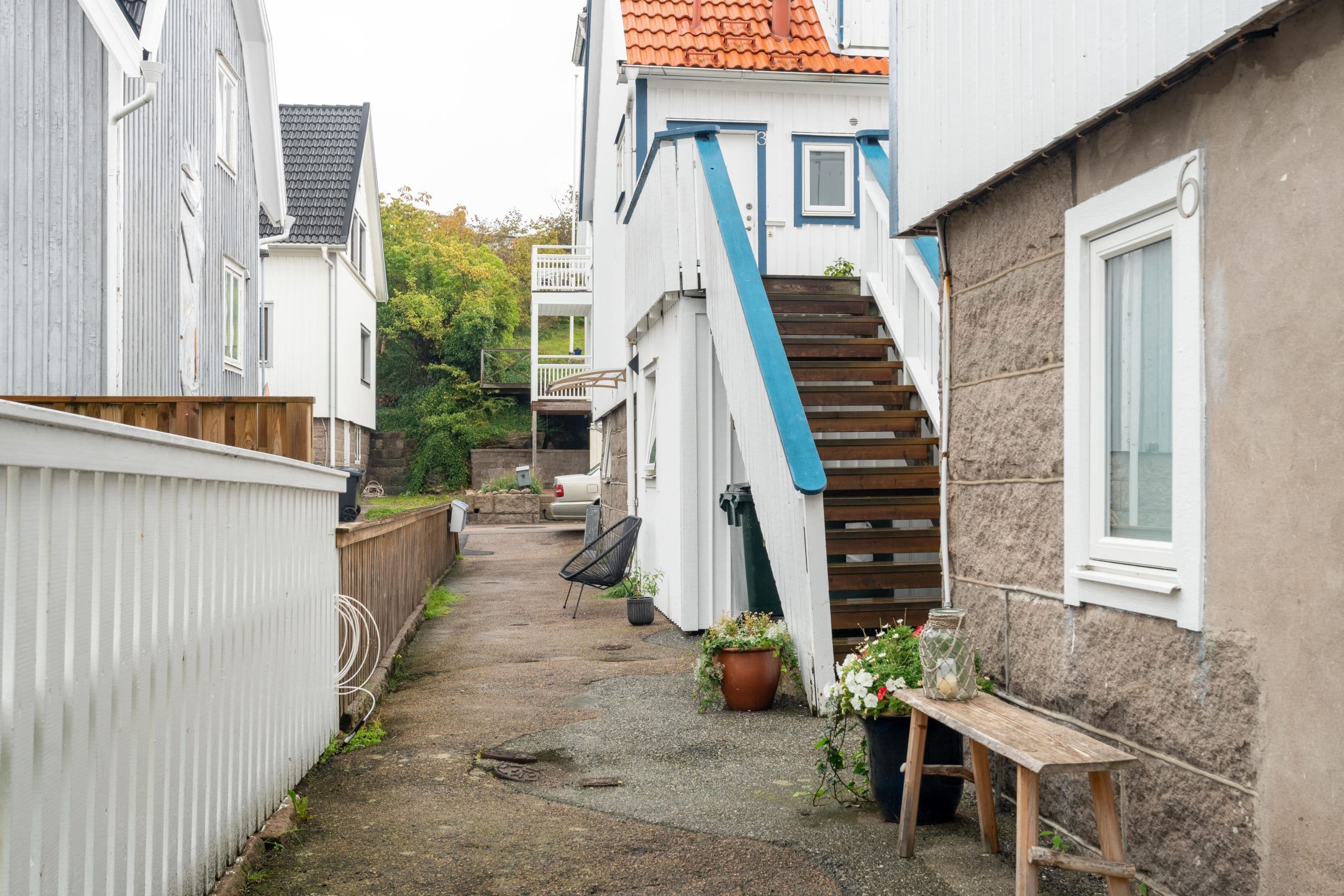Trapp upp till lägenheten