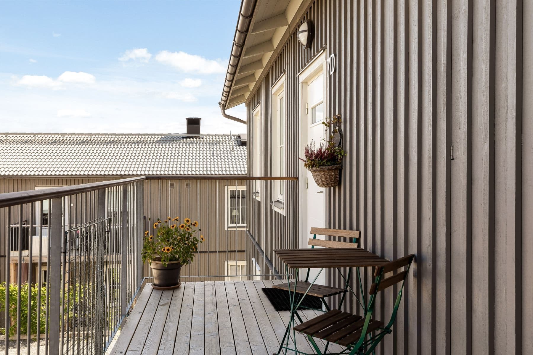 Uteplats vid ytterdörren