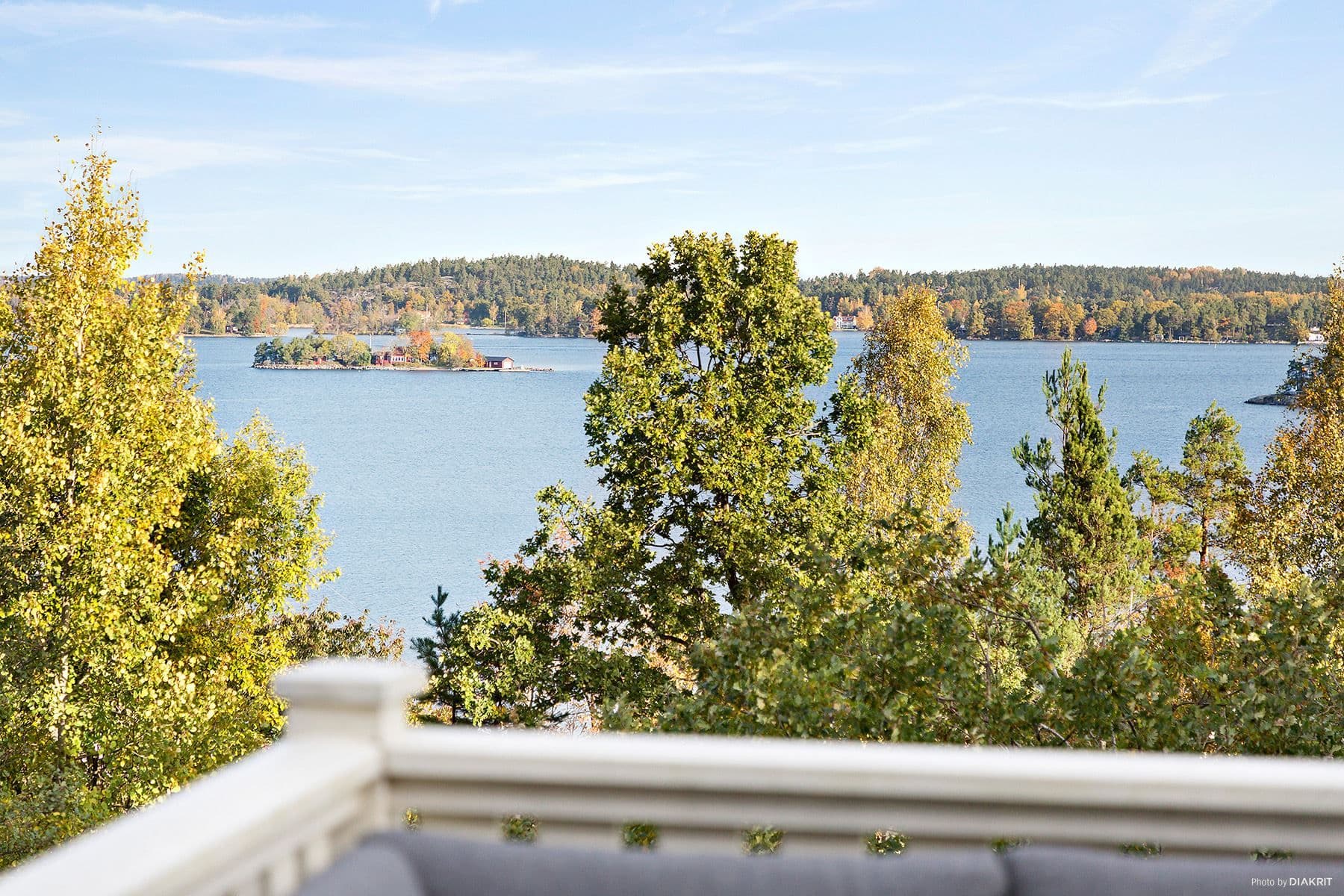 Magnifik havsutsikt från altanen