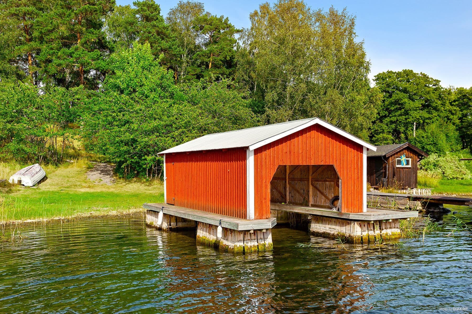 Båthuset renoverades för några år sedan
