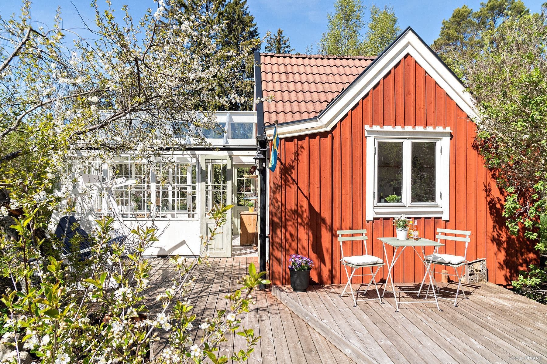 Storstuga med orangeri