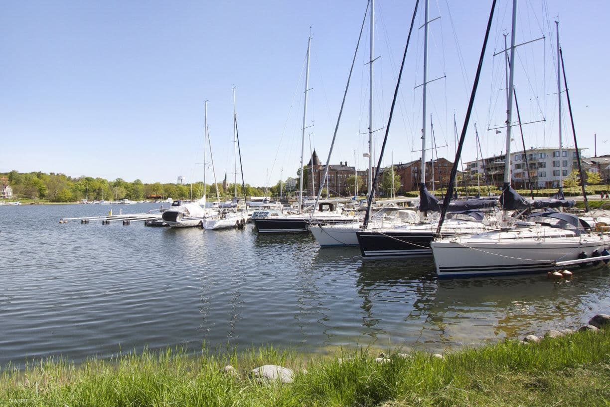 Båtbrygga i Gustavsbergs Hamn