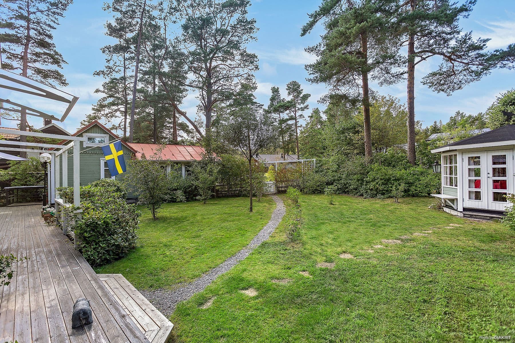 Insynsskyddad trädgård