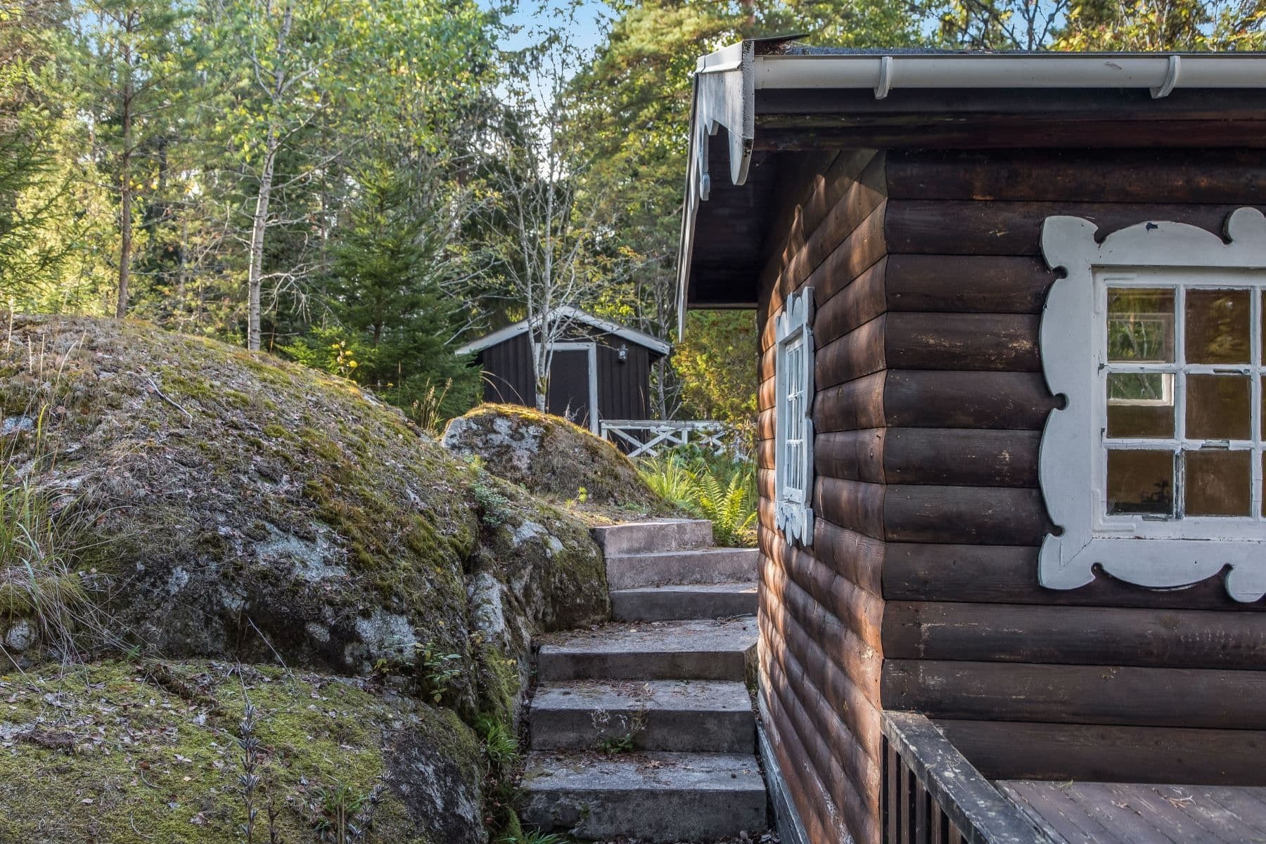 Trapp till det lilla gästhuset